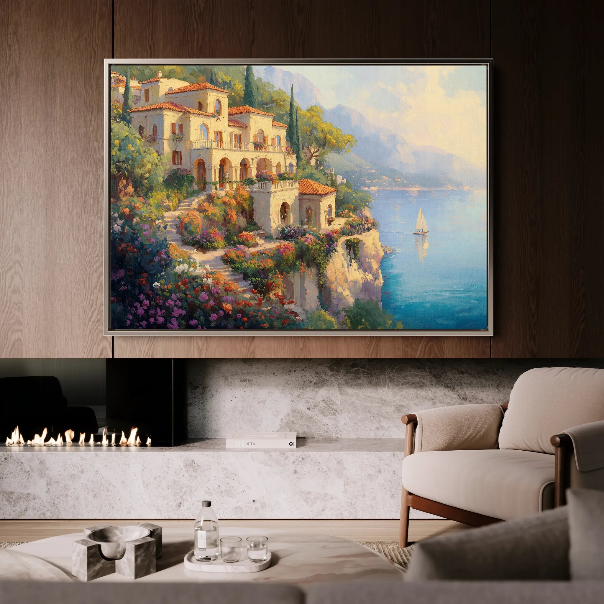 Landscape 454 Canvas Art 18" x 24" / 45 x 60 cm / Black