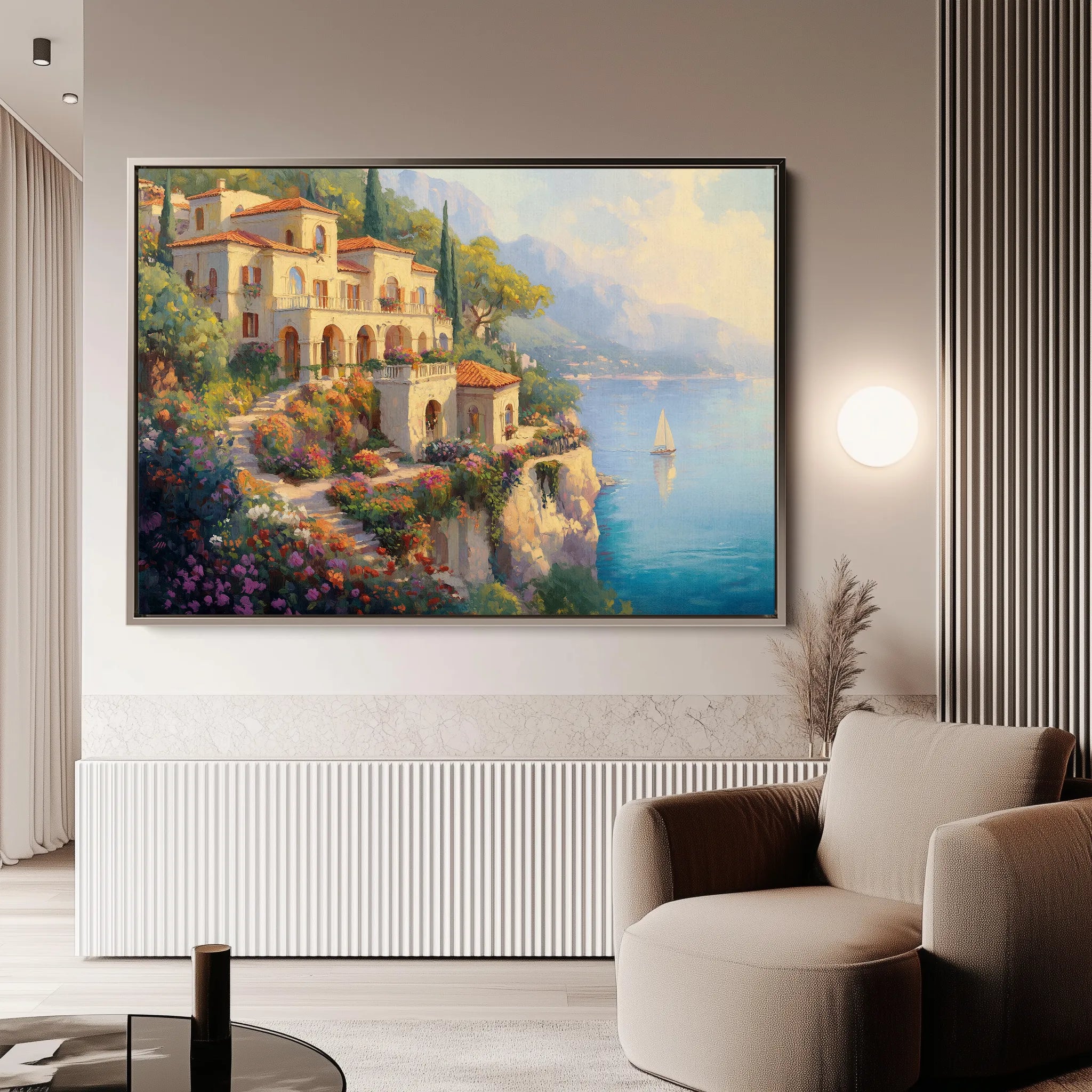 Landscape 454 Canvas Art 18" x 24" / 45 x 60 cm / Black