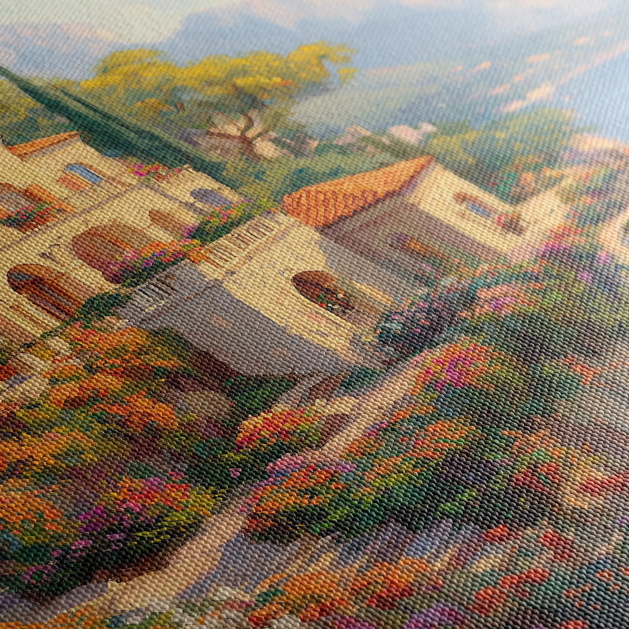 Landscape 454 Canvas Art 18" x 24" / 45 x 60 cm / Black