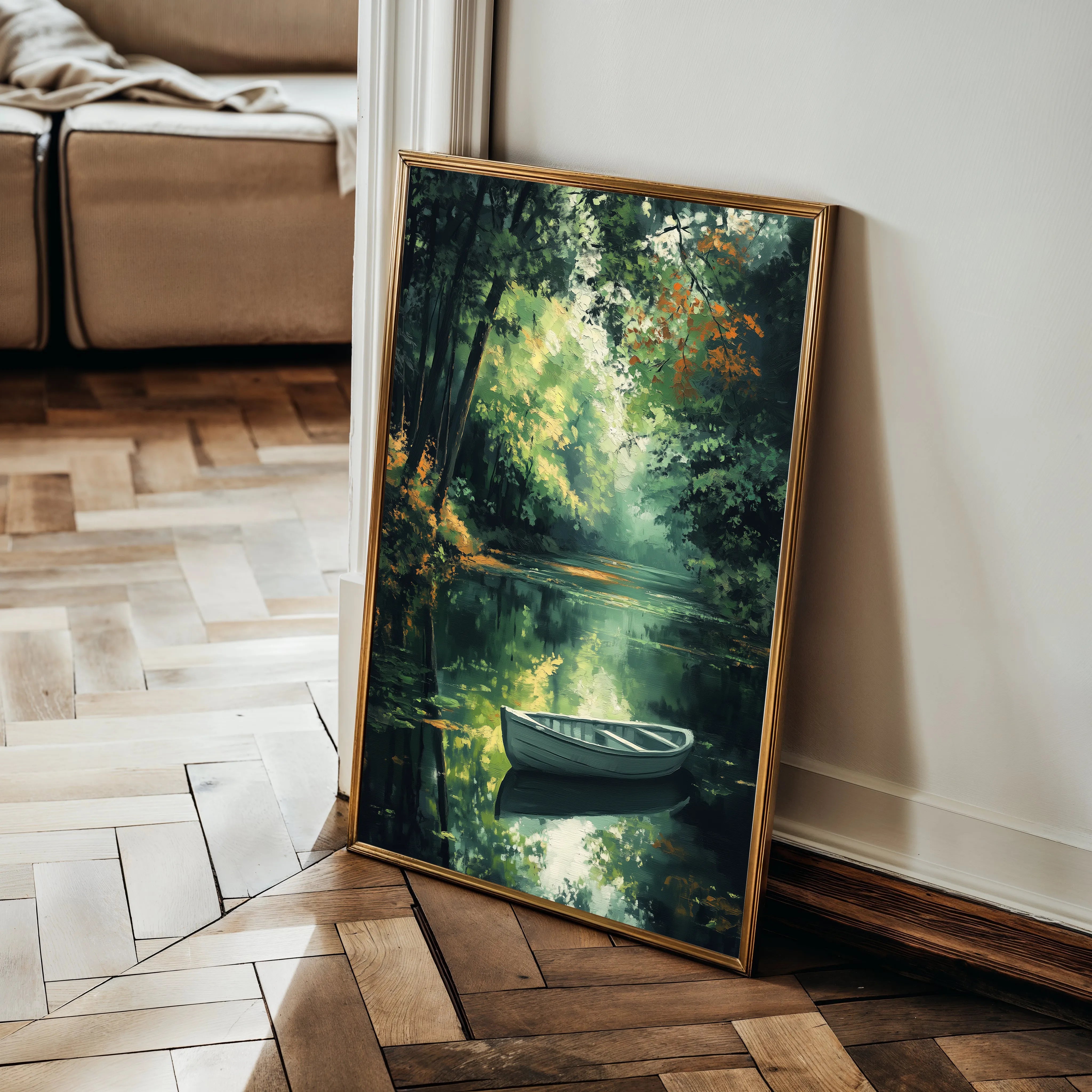 Landscape 455 Canvas Art 18" x 24" / 45 x 60 cm / Black