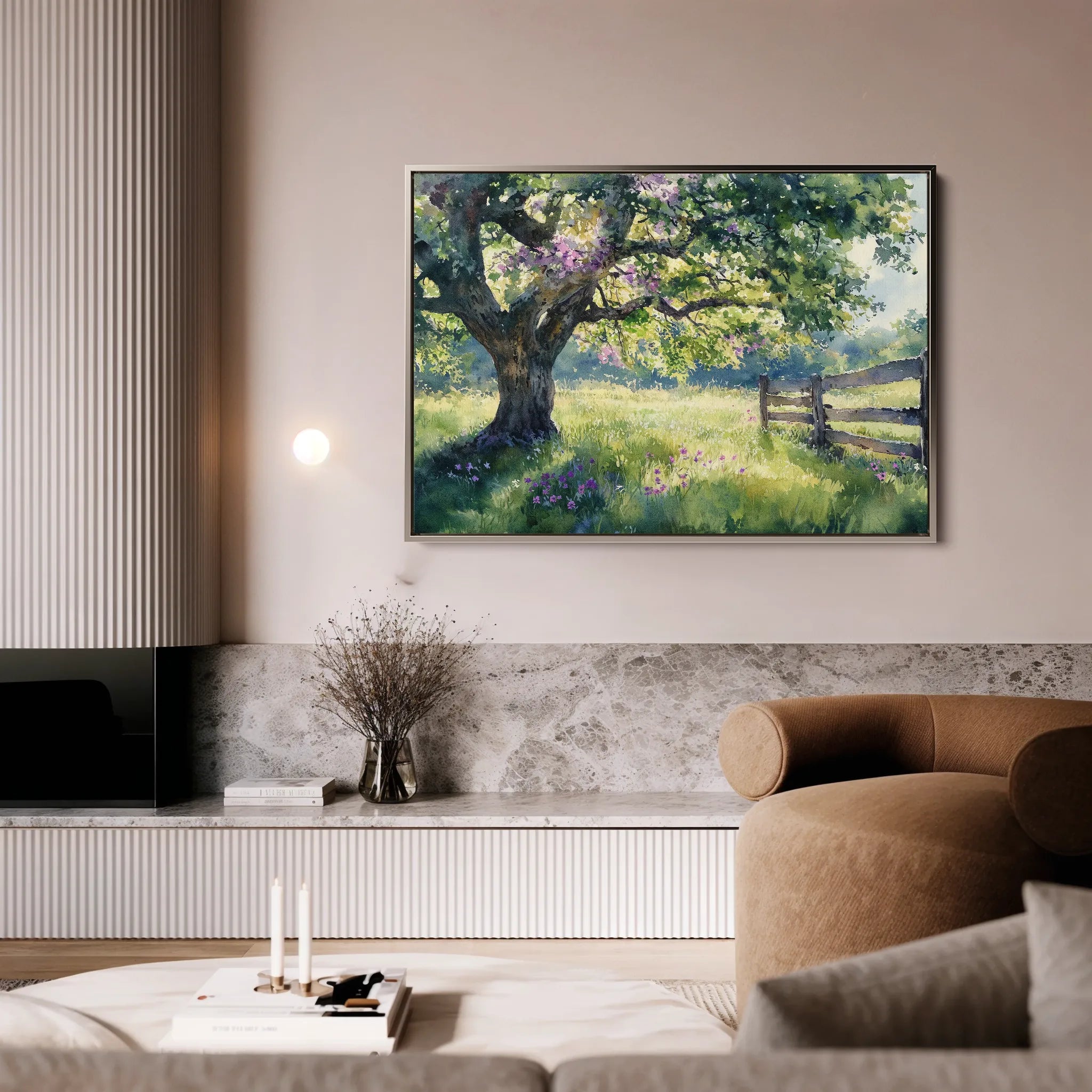 Landscape 456 Canvas Art 18" x 24" / 45 x 60 cm / Black