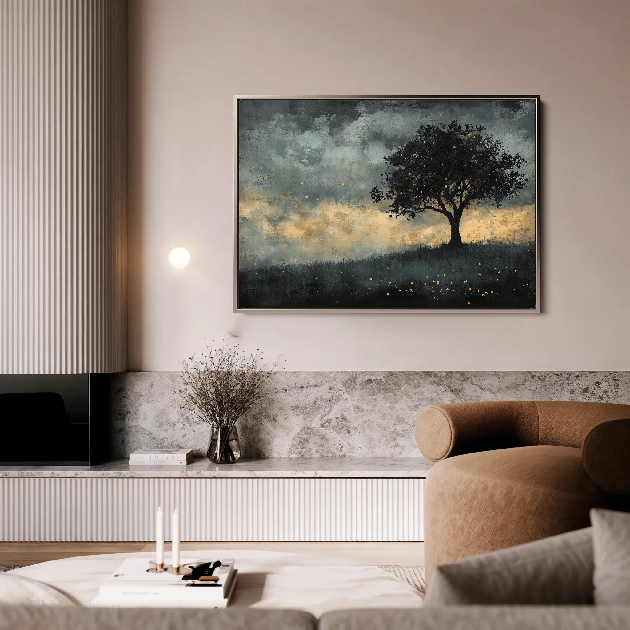 Landscape 457 Canvas Art 18" x 24" / 45 x 60 cm / Black