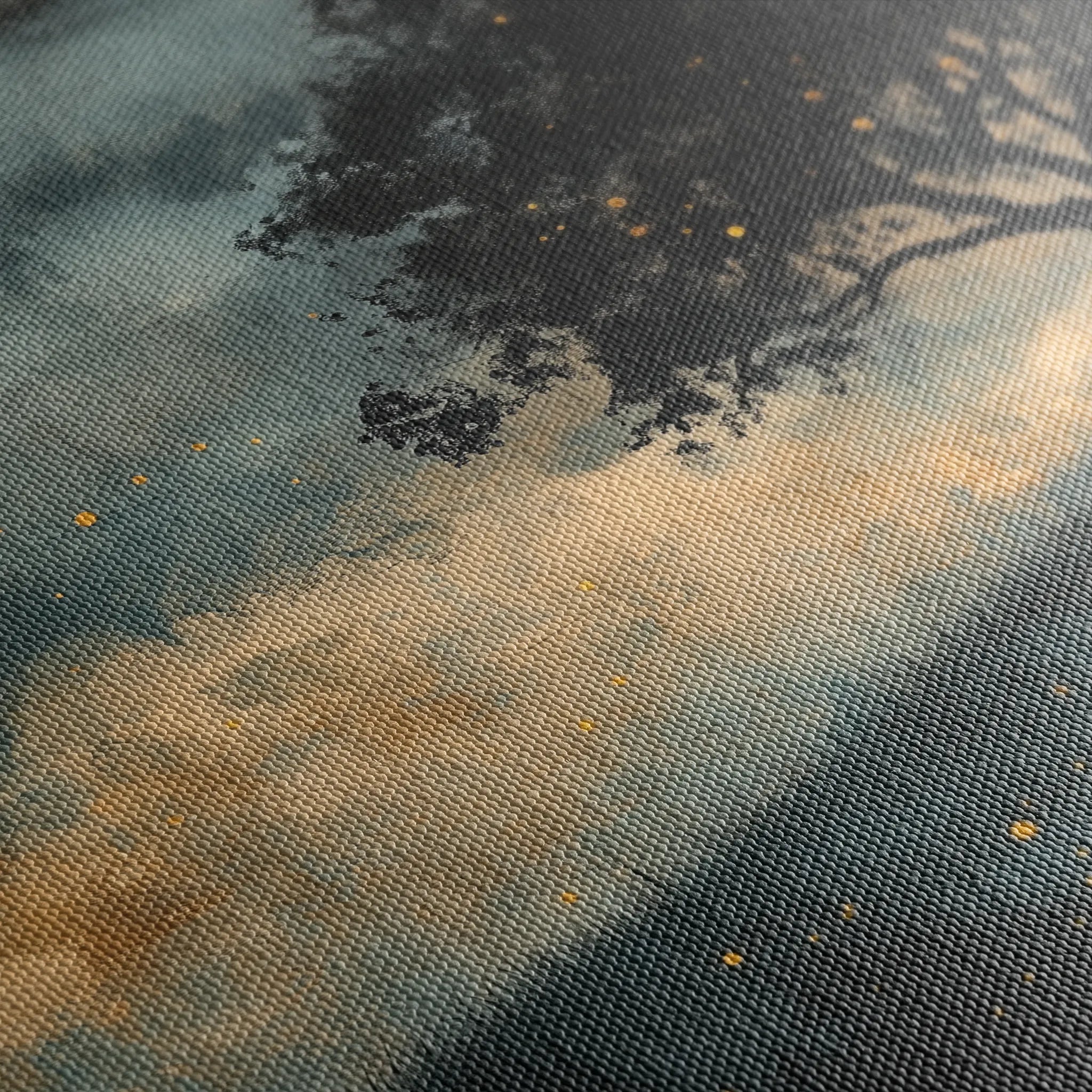 Landscape 457 Canvas Art 18" x 24" / 45 x 60 cm / Black