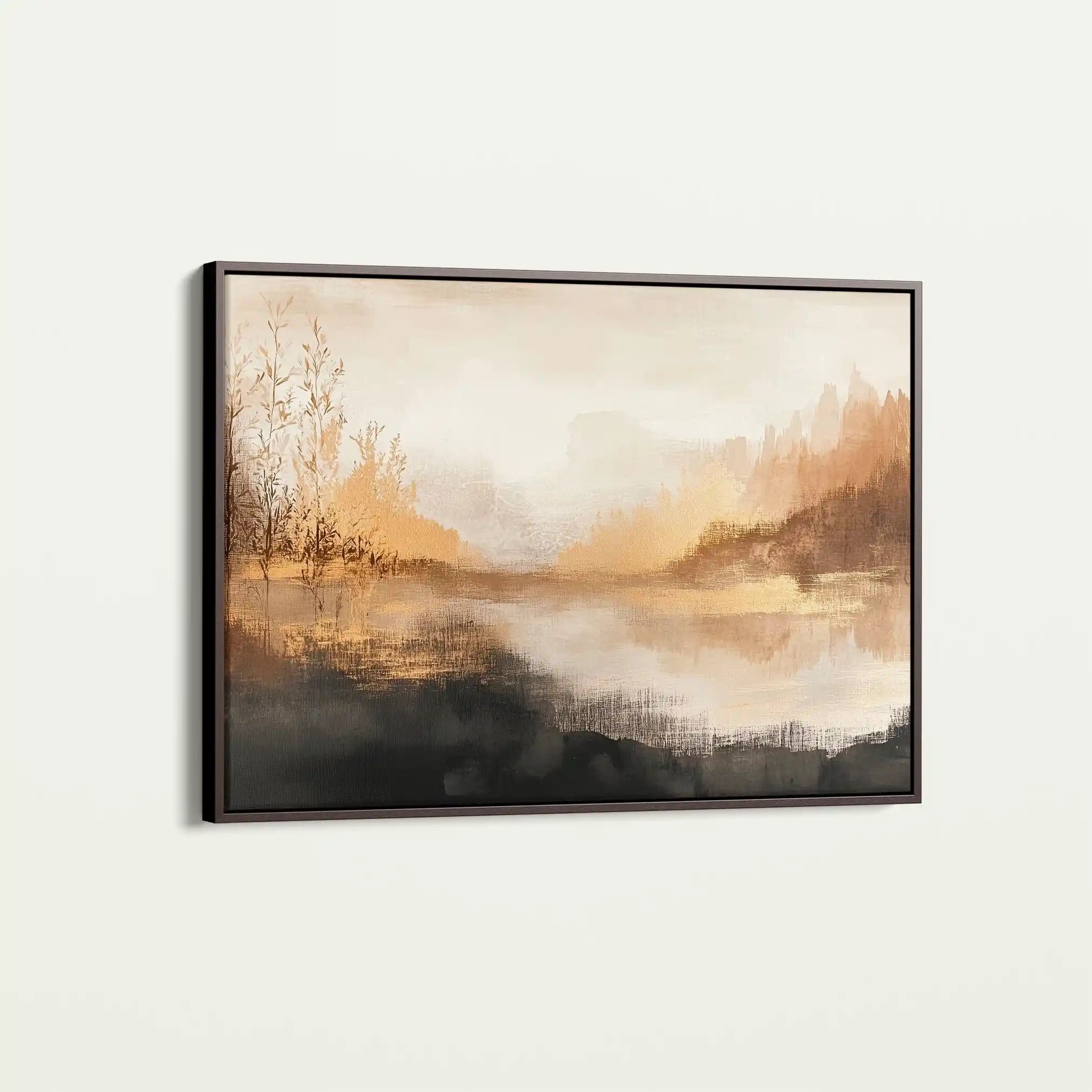 Abstract 458 Canvas Art 18" x 24" / 45 x 60 cm / Black
