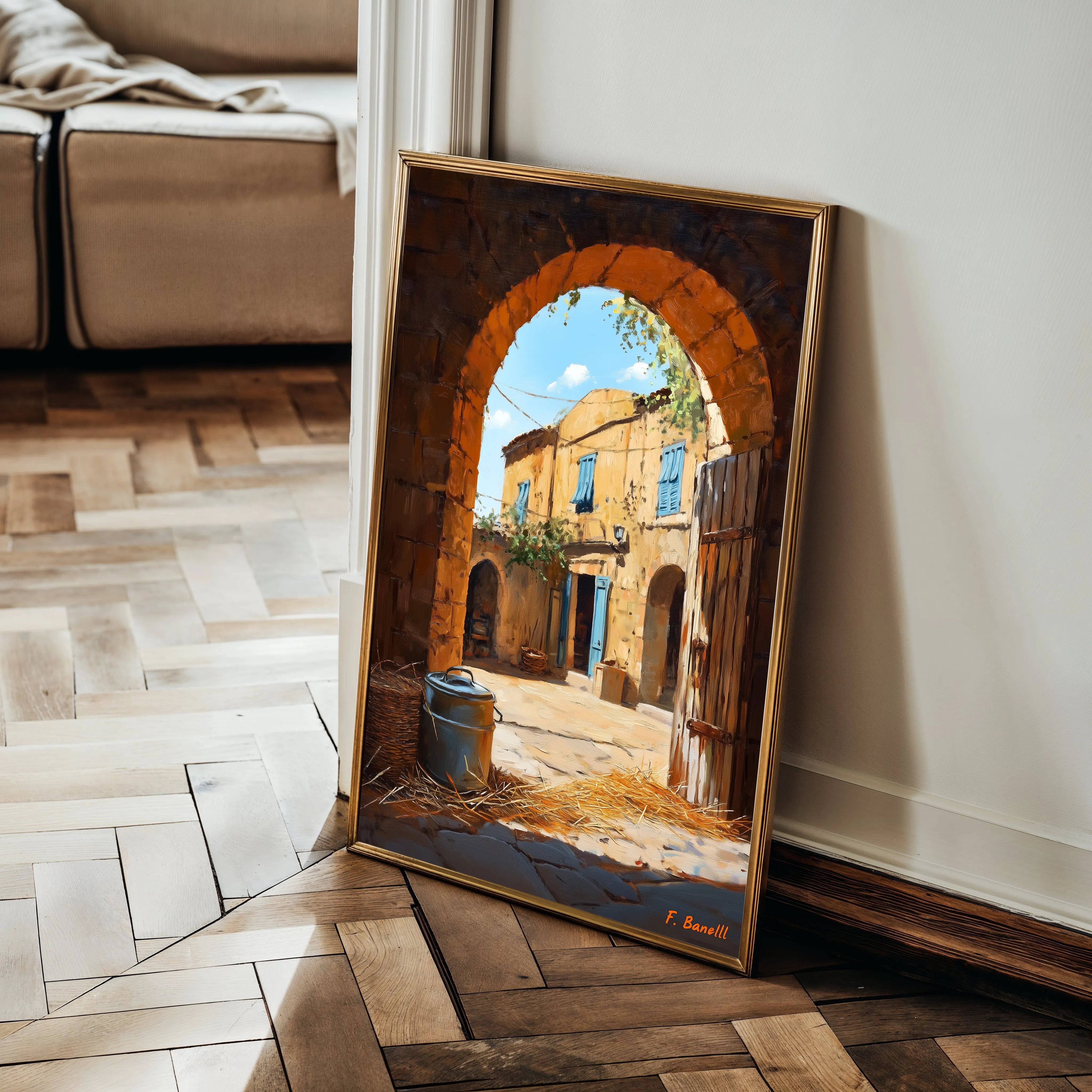 Landscape 459 Canvas Art 18" x 24" / 45 x 60 cm / Black