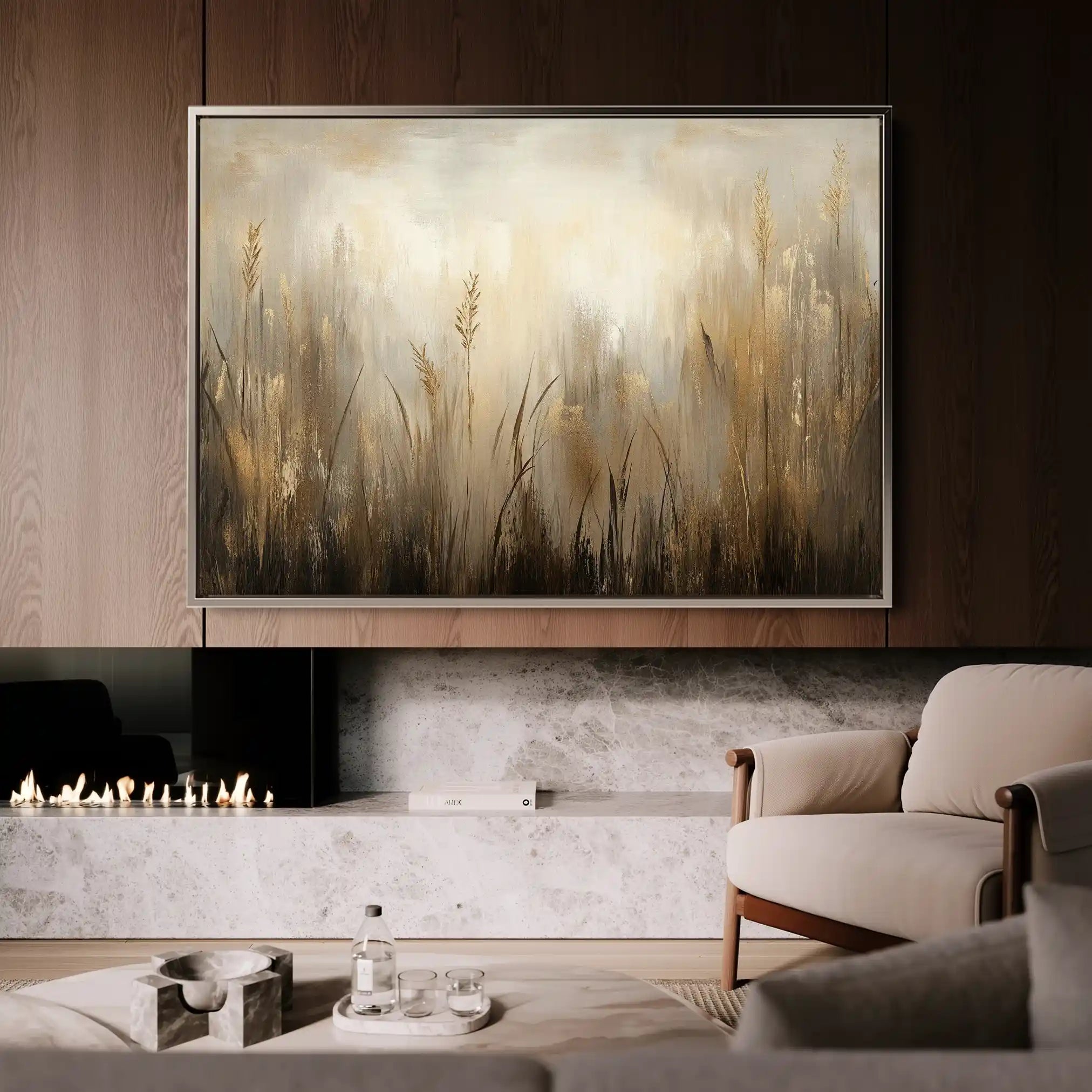 Abstract 460 Canvas Art 18" x 24" / 45 x 60 cm / Black