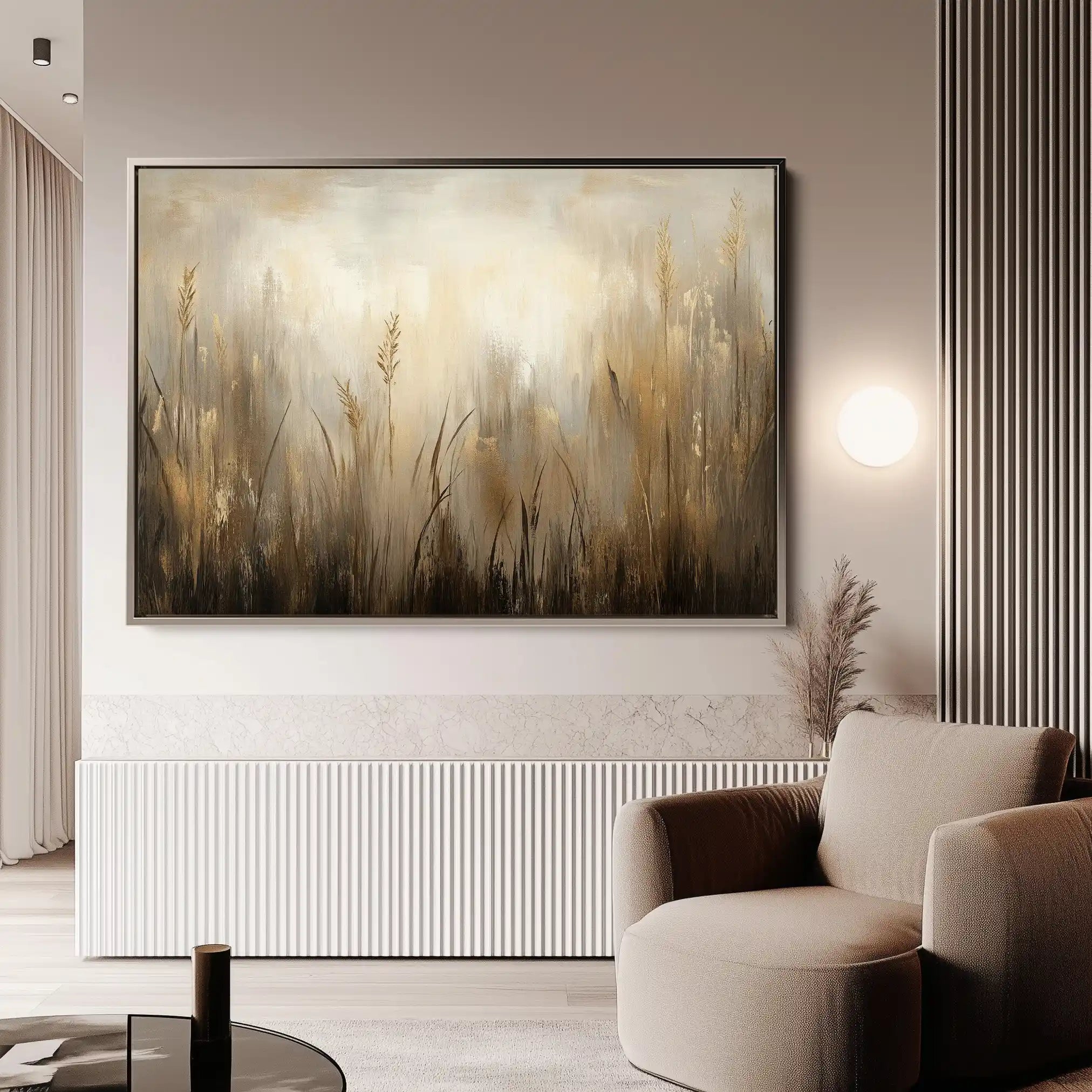 Abstract 460 Canvas Art 18" x 24" / 45 x 60 cm / Black