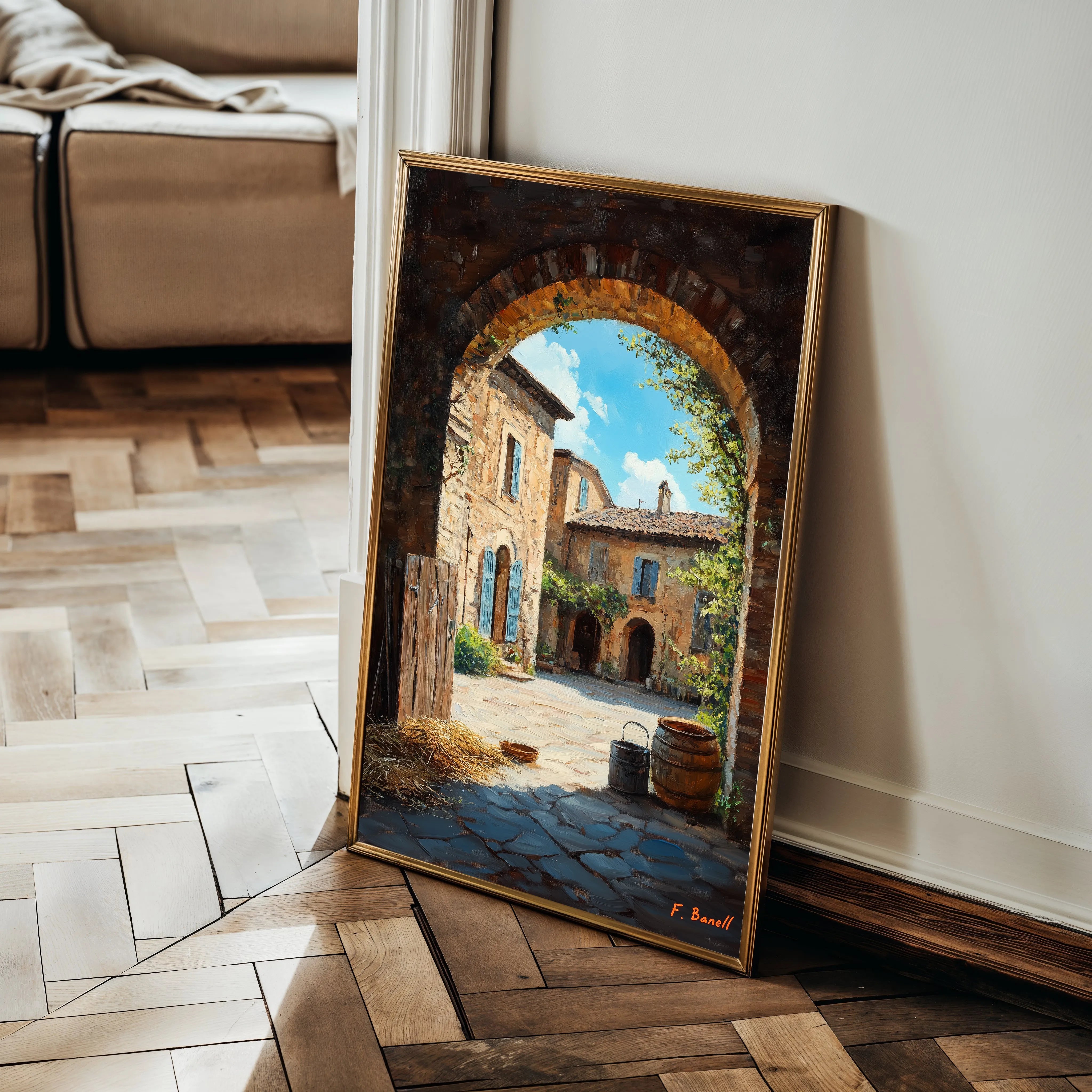 Landscape 460 Canvas Art 18" x 24" / 45 x 60 cm / Black
