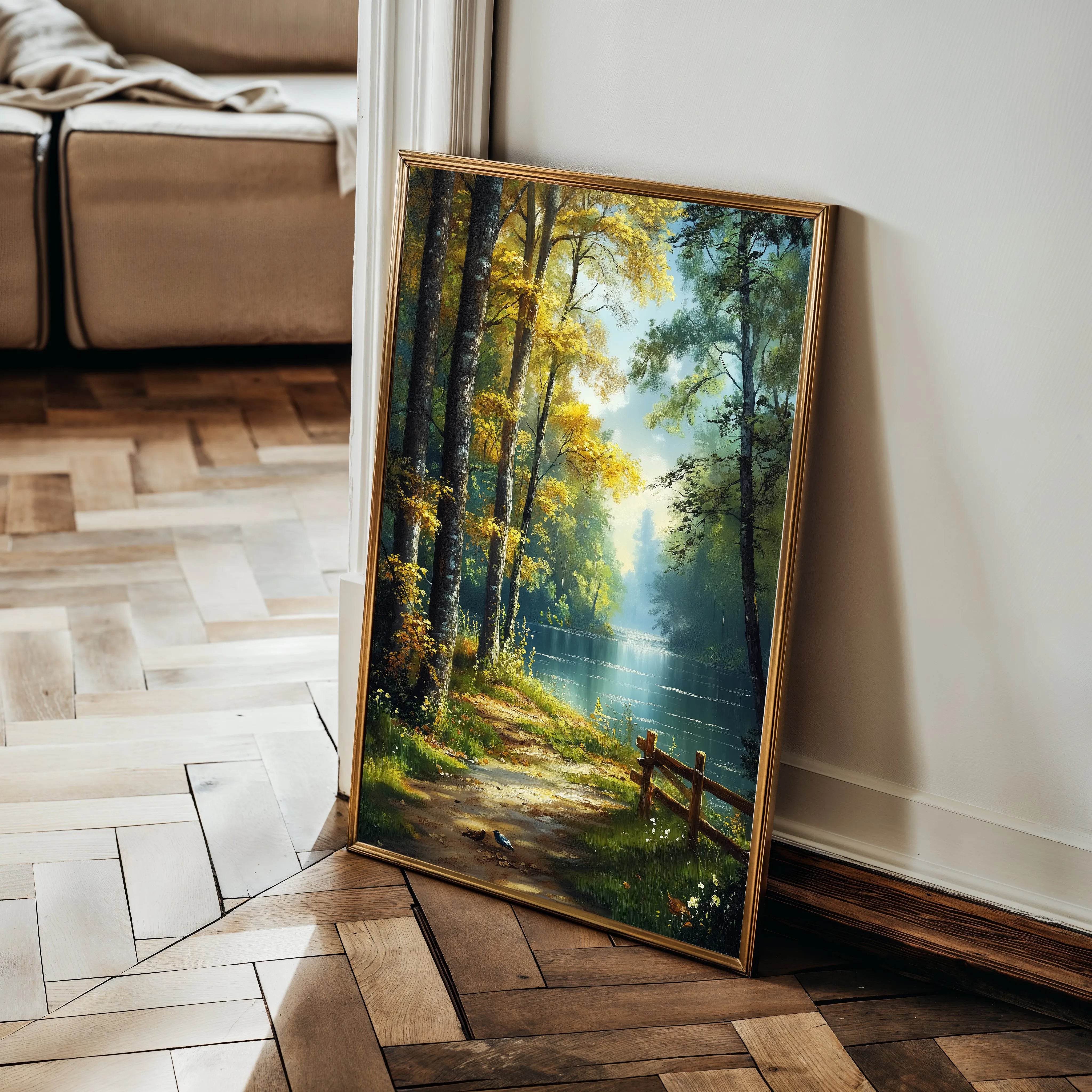 Landscape 461 Canvas Art 18" x 24" / 45 x 60 cm / Black