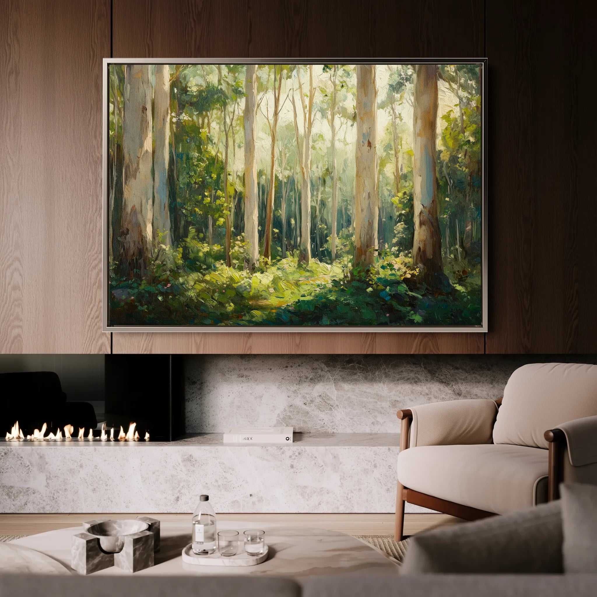 Landscape 463 Canvas Art 18" x 24" / 45 x 60 cm / Black