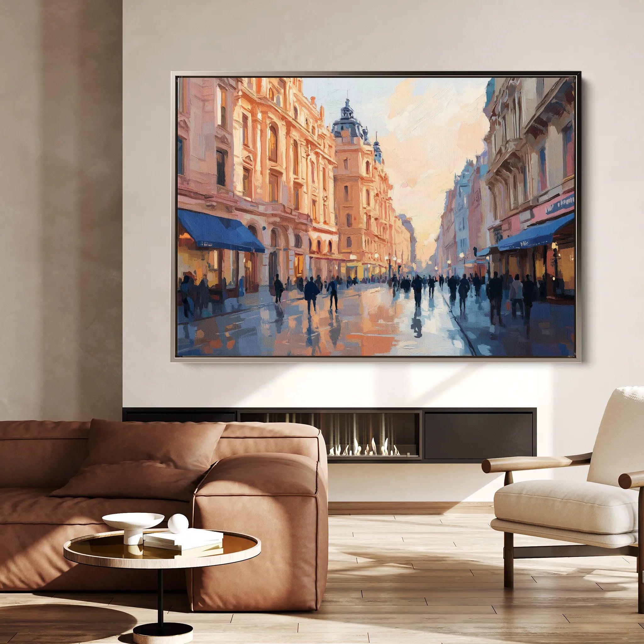 Landscape 465 Canvas Art 18" x 24" / 45 x 60 cm / Black