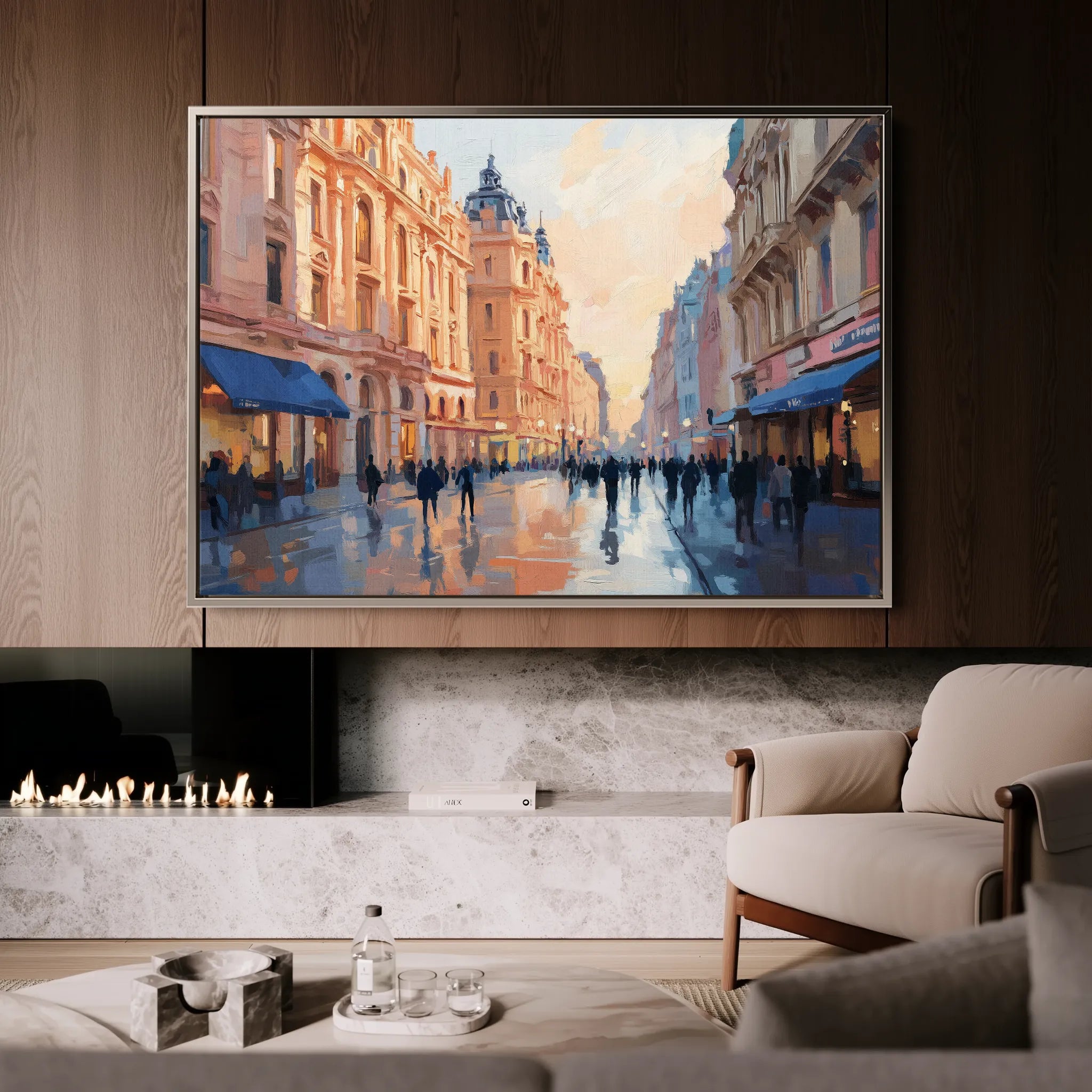 Landscape 465 Canvas Art 18" x 24" / 45 x 60 cm / Black