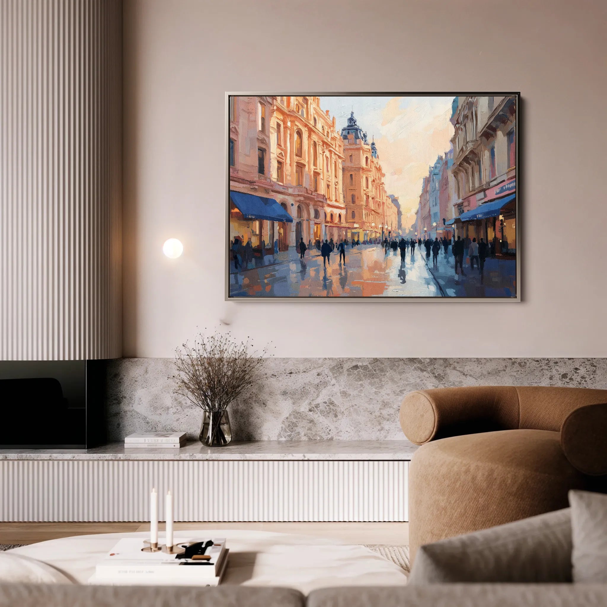 Landscape 465 Canvas Art 18" x 24" / 45 x 60 cm / Black