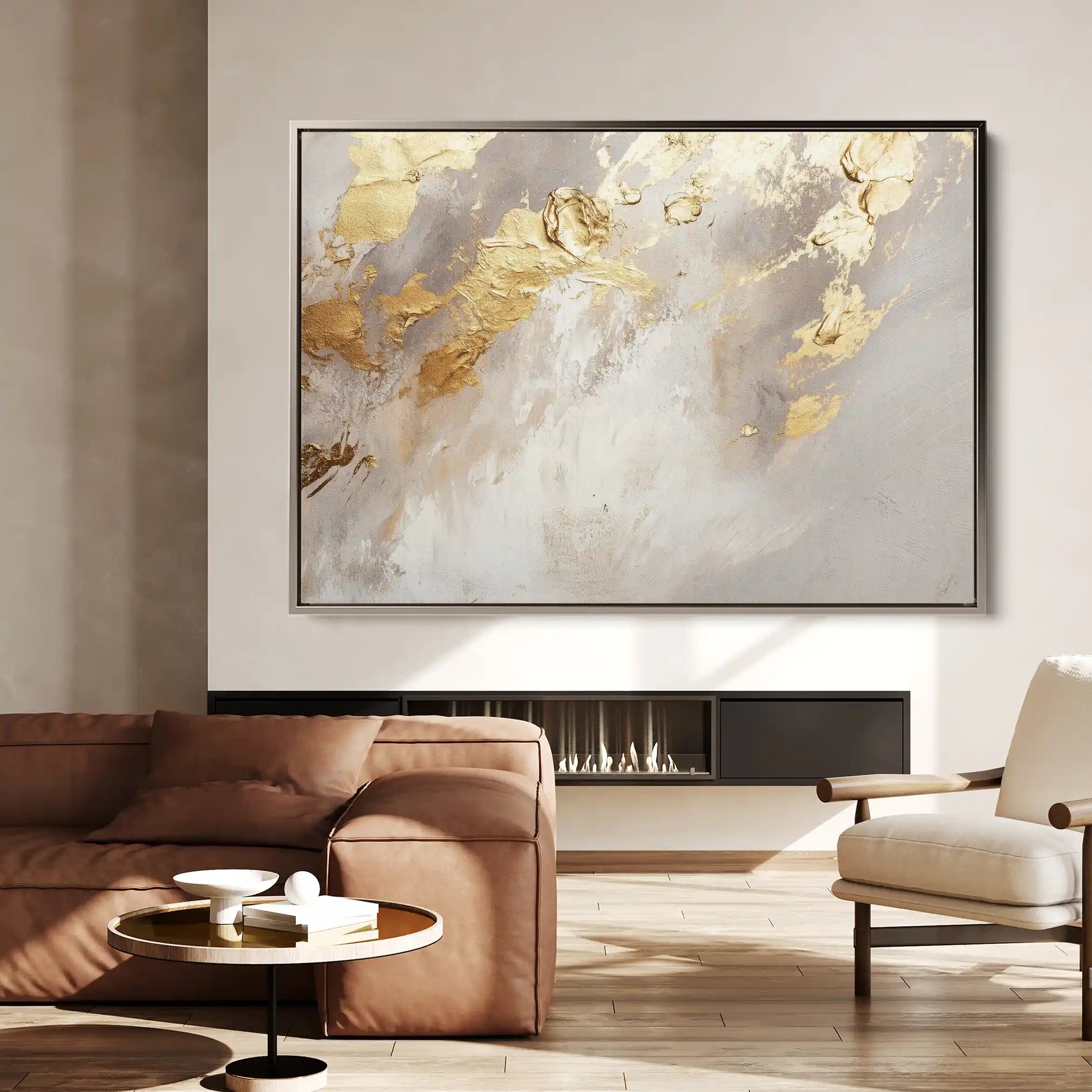 Abstract 466 Canvas Art 18" x 24" / 45 x 60 cm / Black