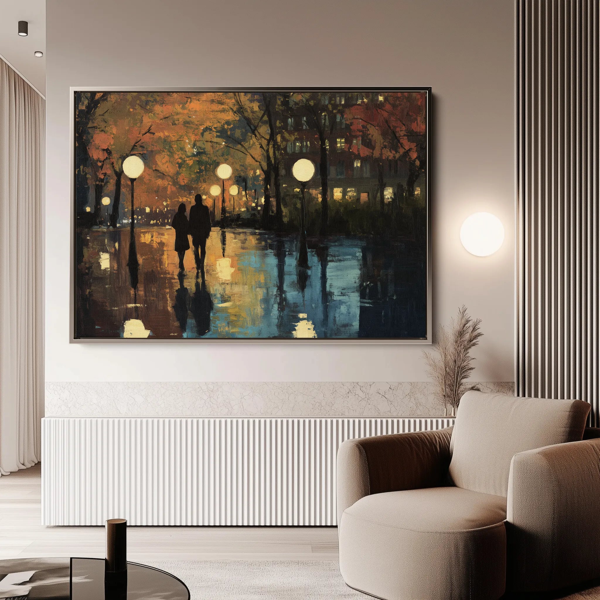 Landscape 466 Canvas Art 18" x 24" / 45 x 60 cm / Black