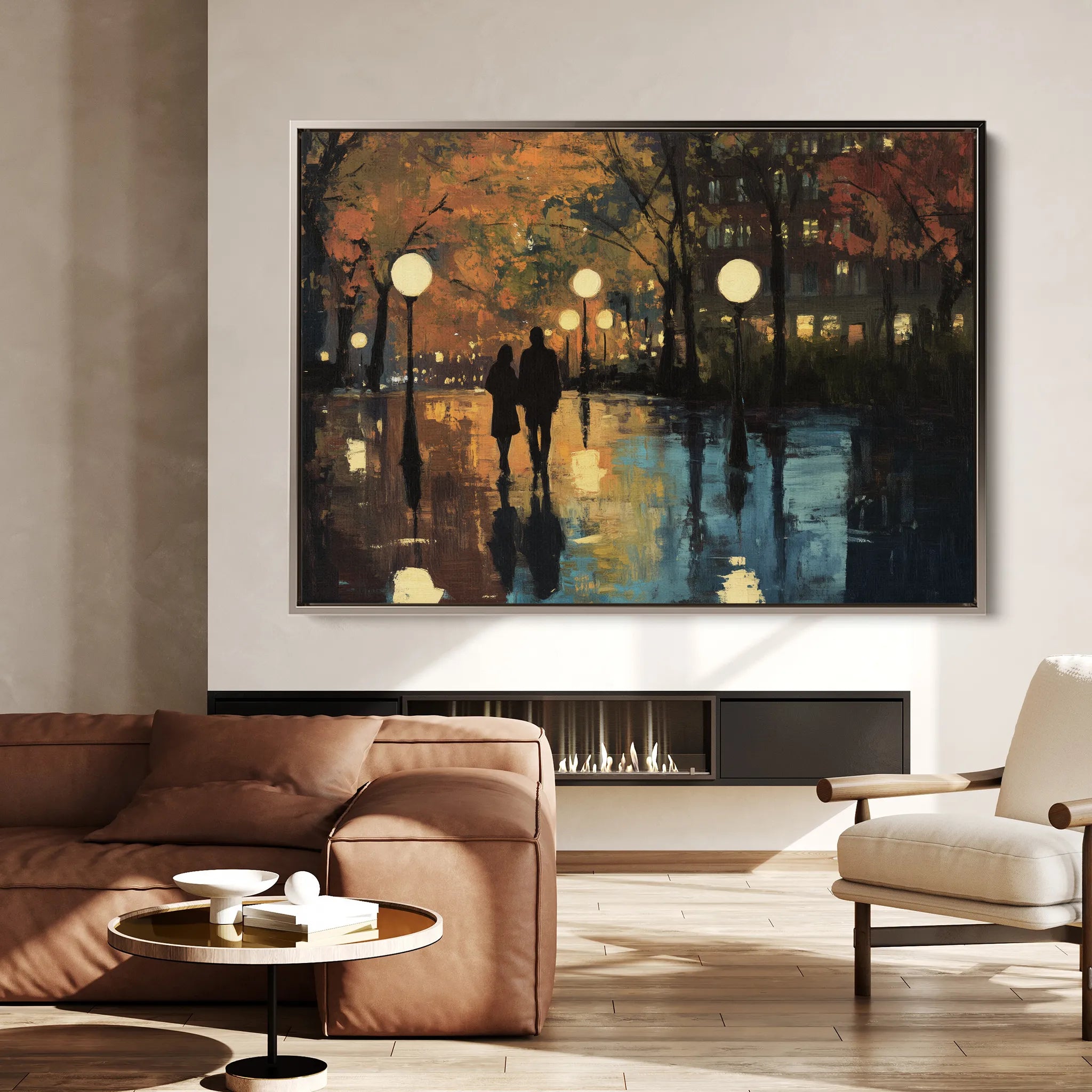 Landscape 466 Canvas Art 18" x 24" / 45 x 60 cm / Black
