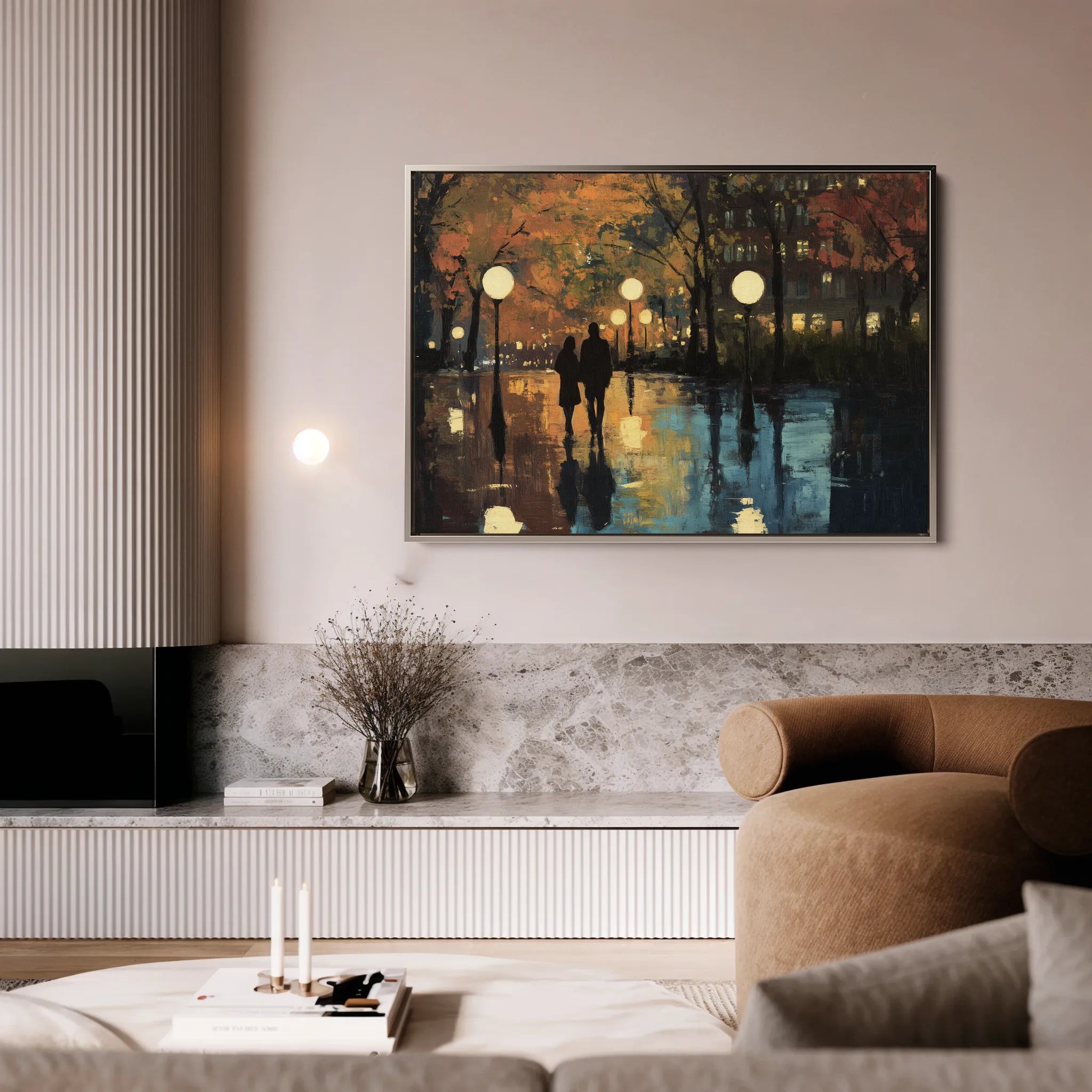 Landscape 466 Canvas Art 18" x 24" / 45 x 60 cm / Black