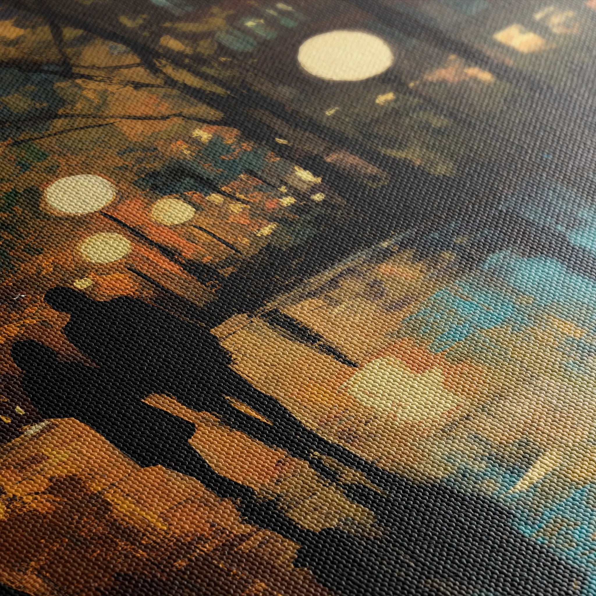 Landscape 466 Canvas Art 18" x 24" / 45 x 60 cm / Black