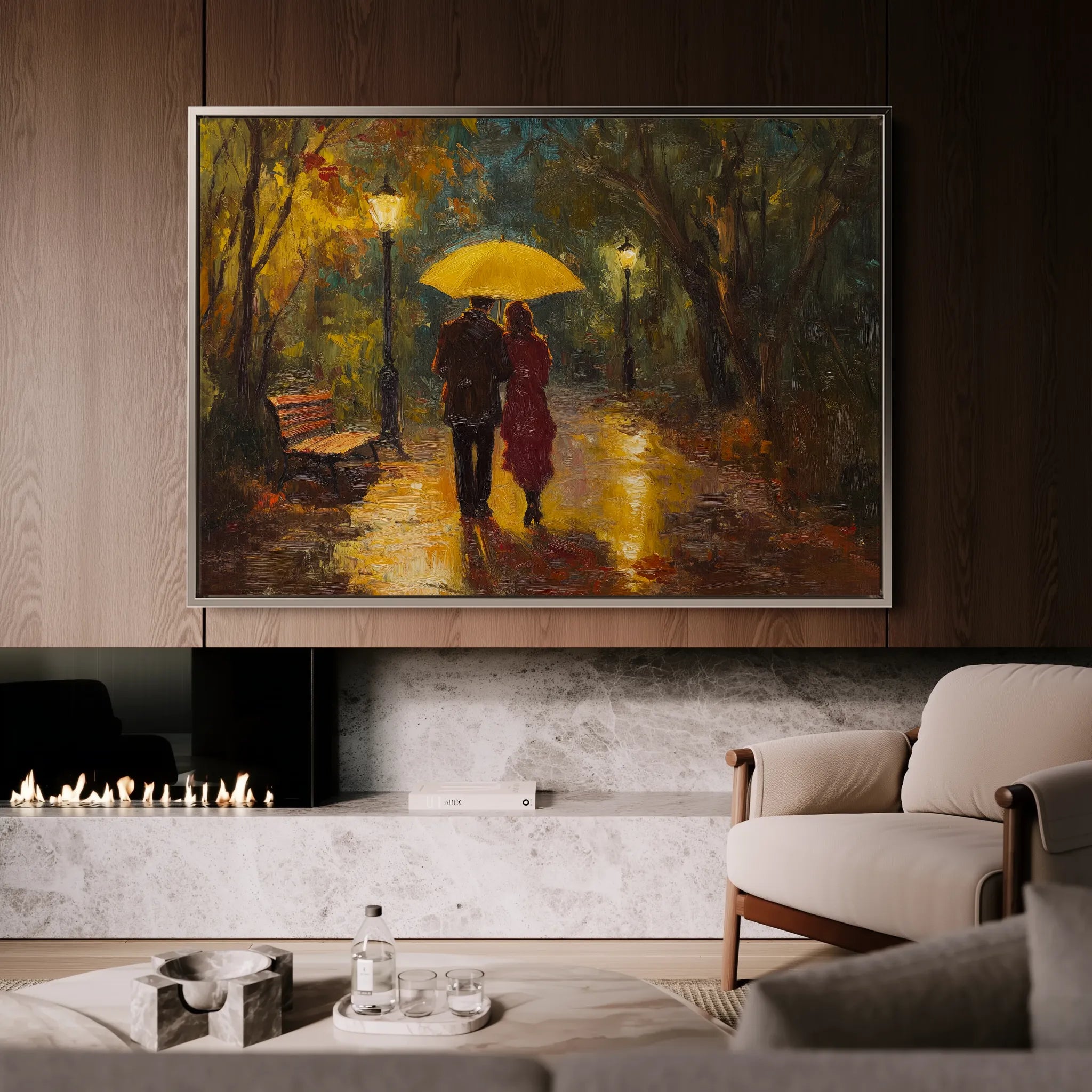 Landscape 467 Canvas Art 18" x 24" / 45 x 60 cm / Black