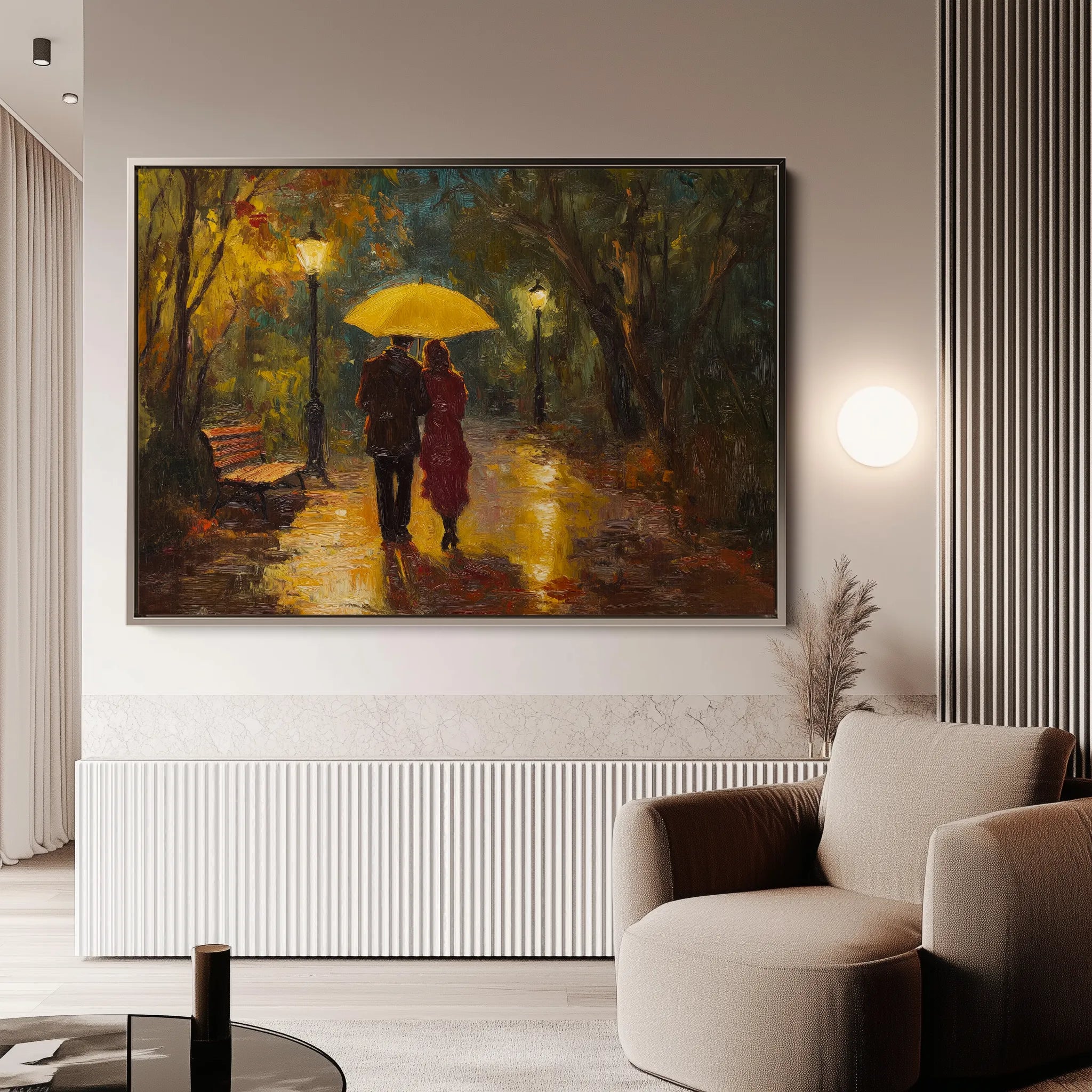 Landscape 467 Canvas Art 18" x 24" / 45 x 60 cm / Black