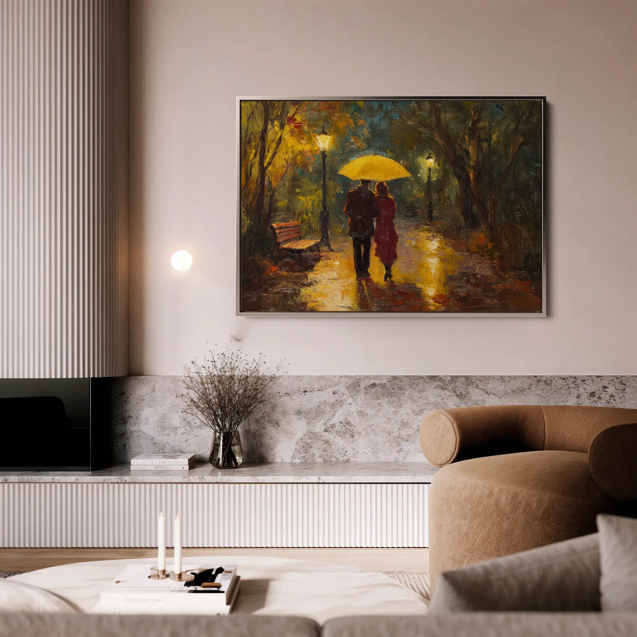 Landscape 467 Canvas Art 18" x 24" / 45 x 60 cm / Black