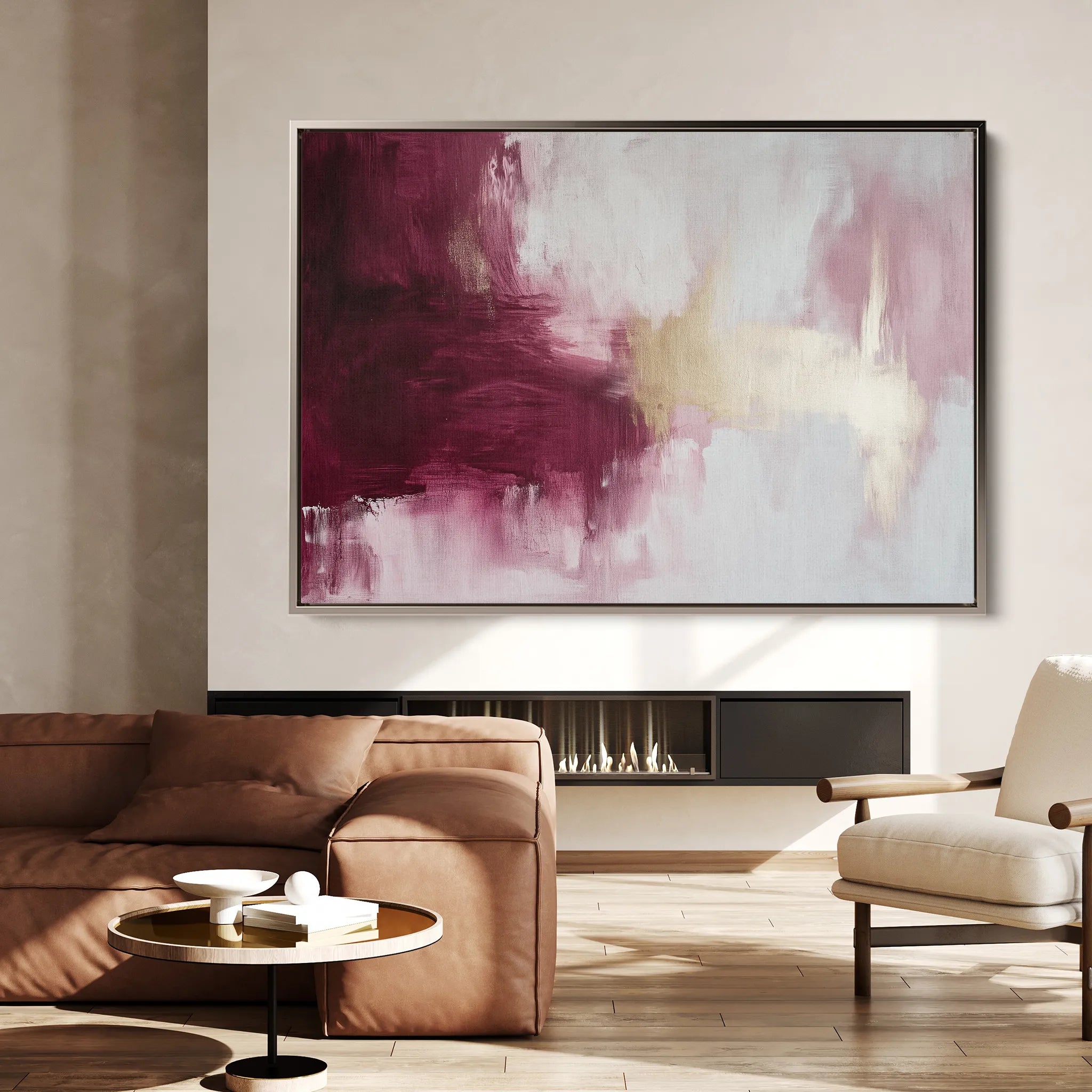 Abstract 468 Canvas Art 18" x 24" / 45 x 60 cm / Black