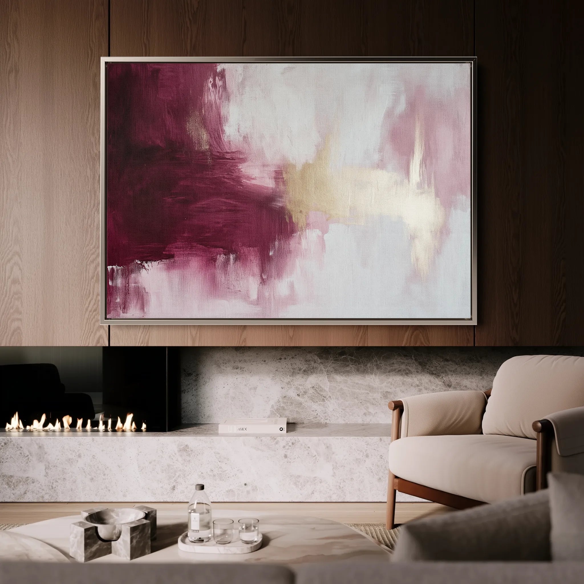 Abstract 468 Canvas Art 18" x 24" / 45 x 60 cm / Black