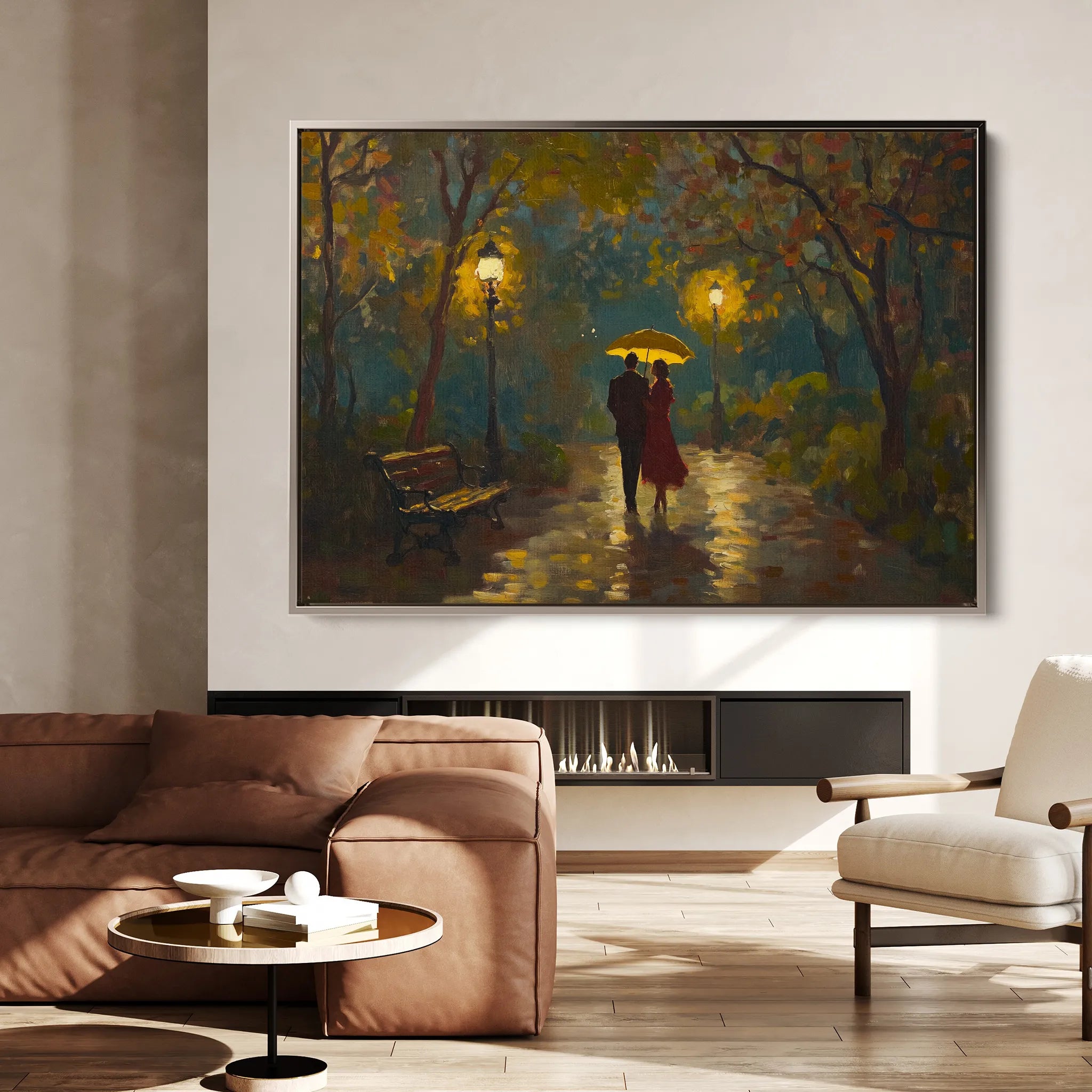 Landscape 468 Canvas Art 18" x 24" / 45 x 60 cm / Black