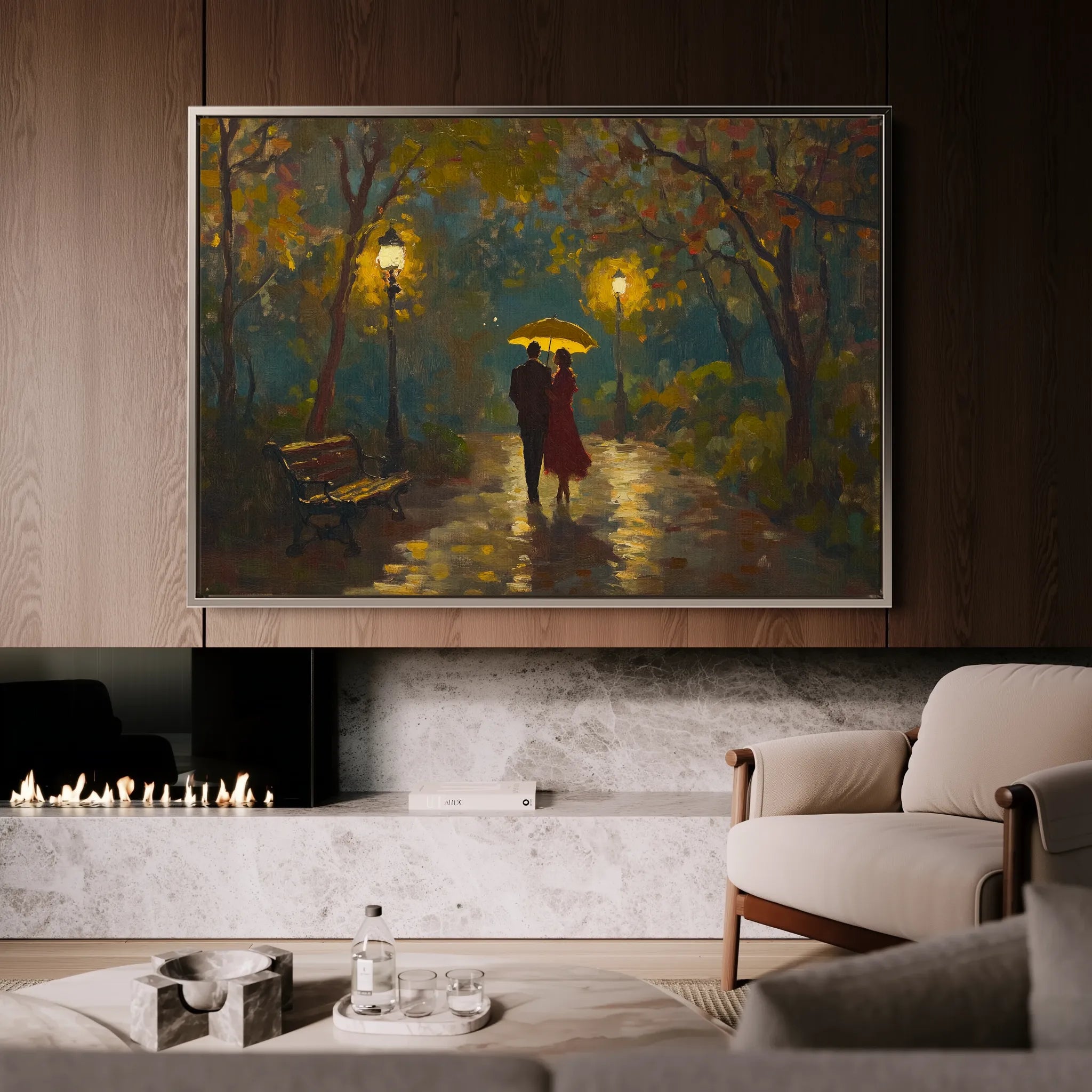 Landscape 468 Canvas Art 18" x 24" / 45 x 60 cm / Black