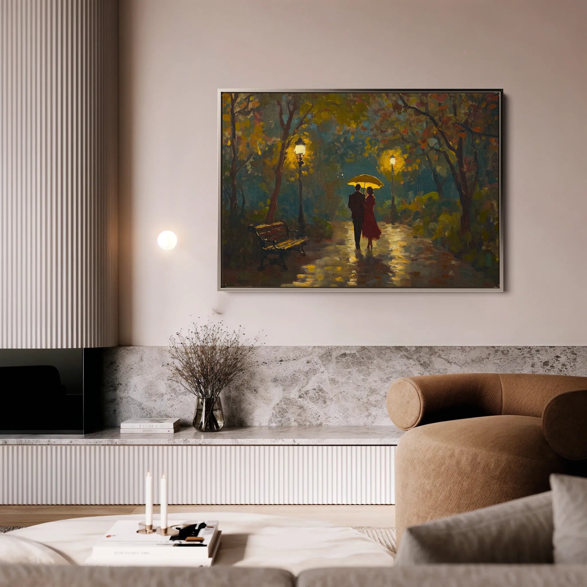 Landscape 468 Canvas Art 18" x 24" / 45 x 60 cm / Black