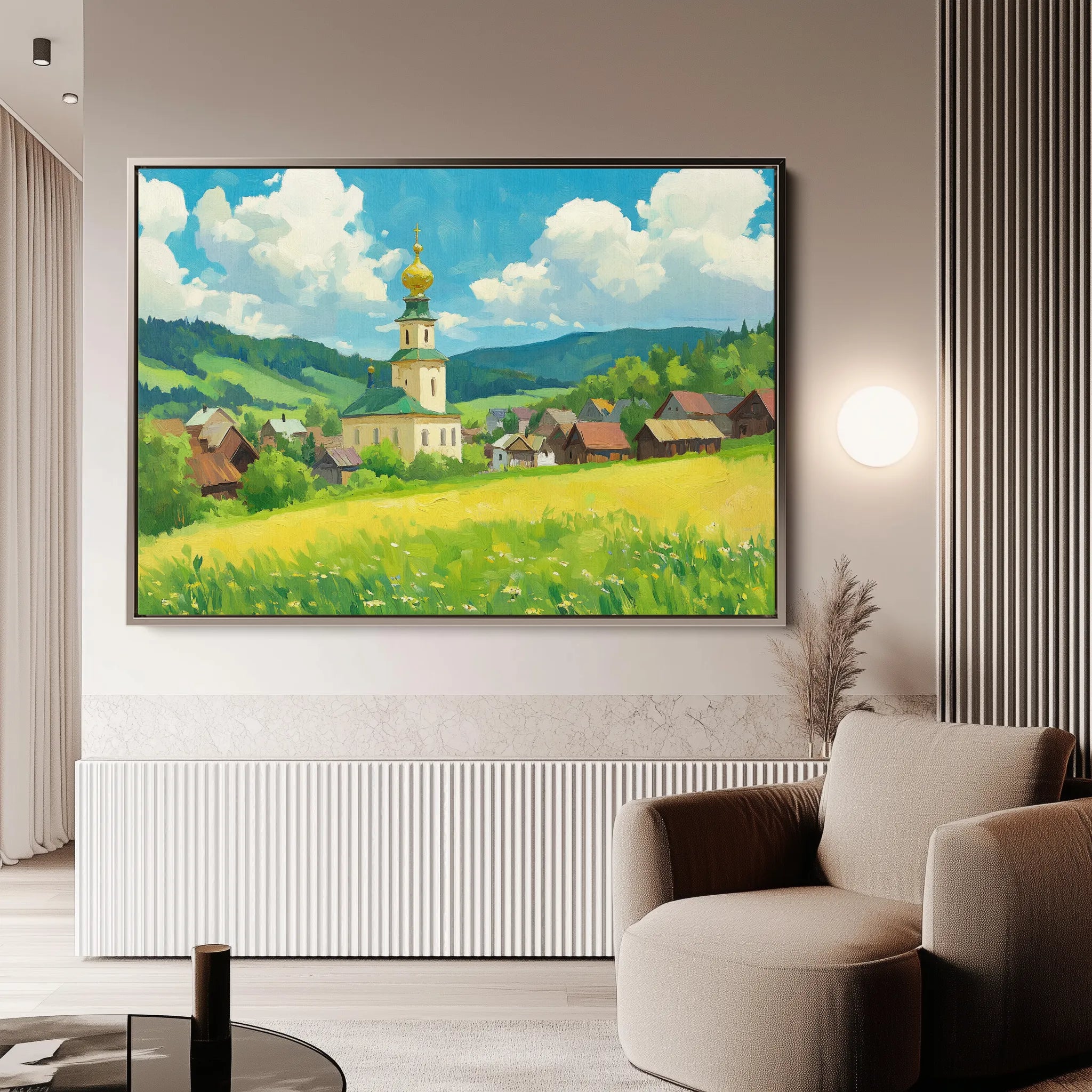Landscape 469 Canvas Art 18" x 24" / 45 x 60 cm / Black