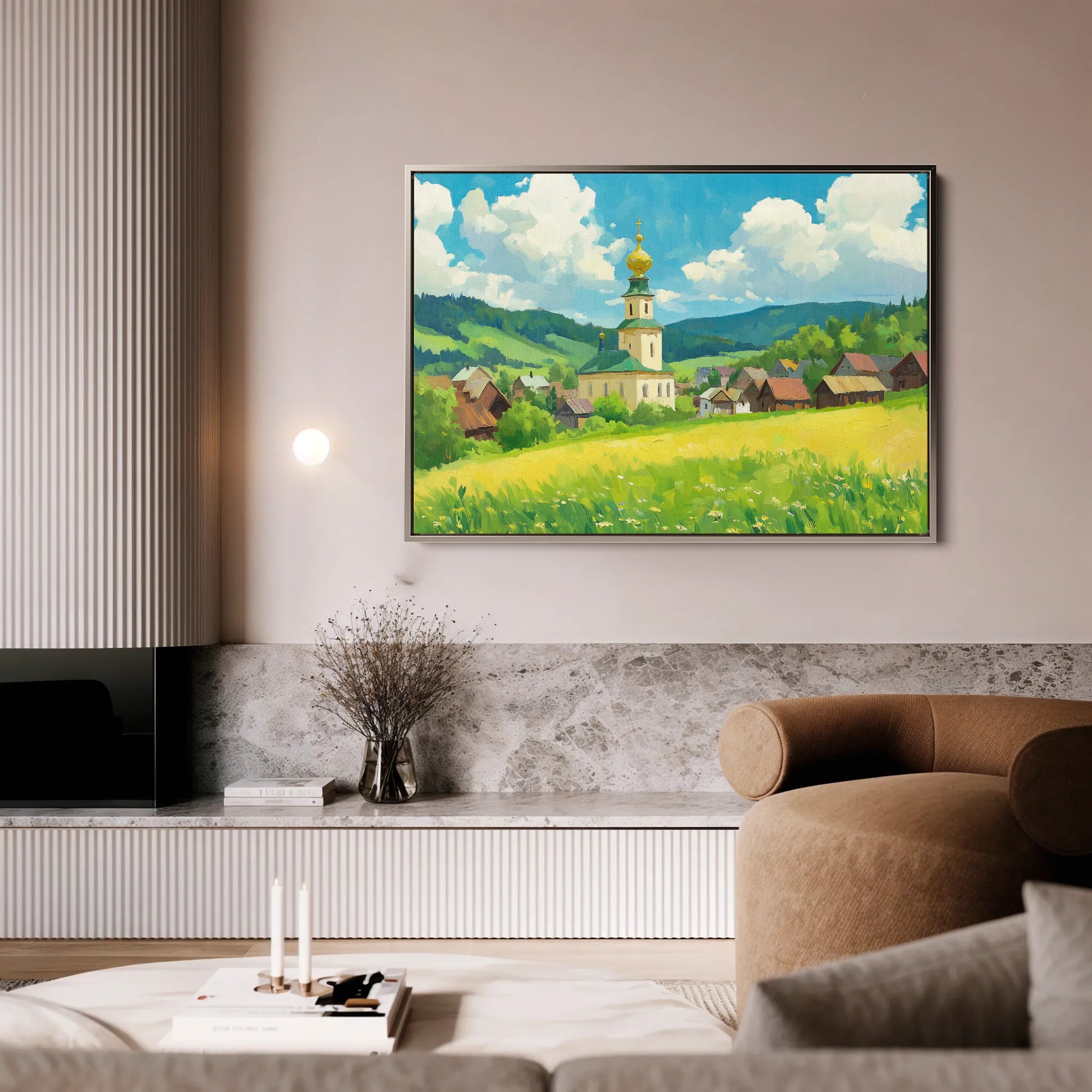 Landscape 469 Canvas Art 18" x 24" / 45 x 60 cm / Black