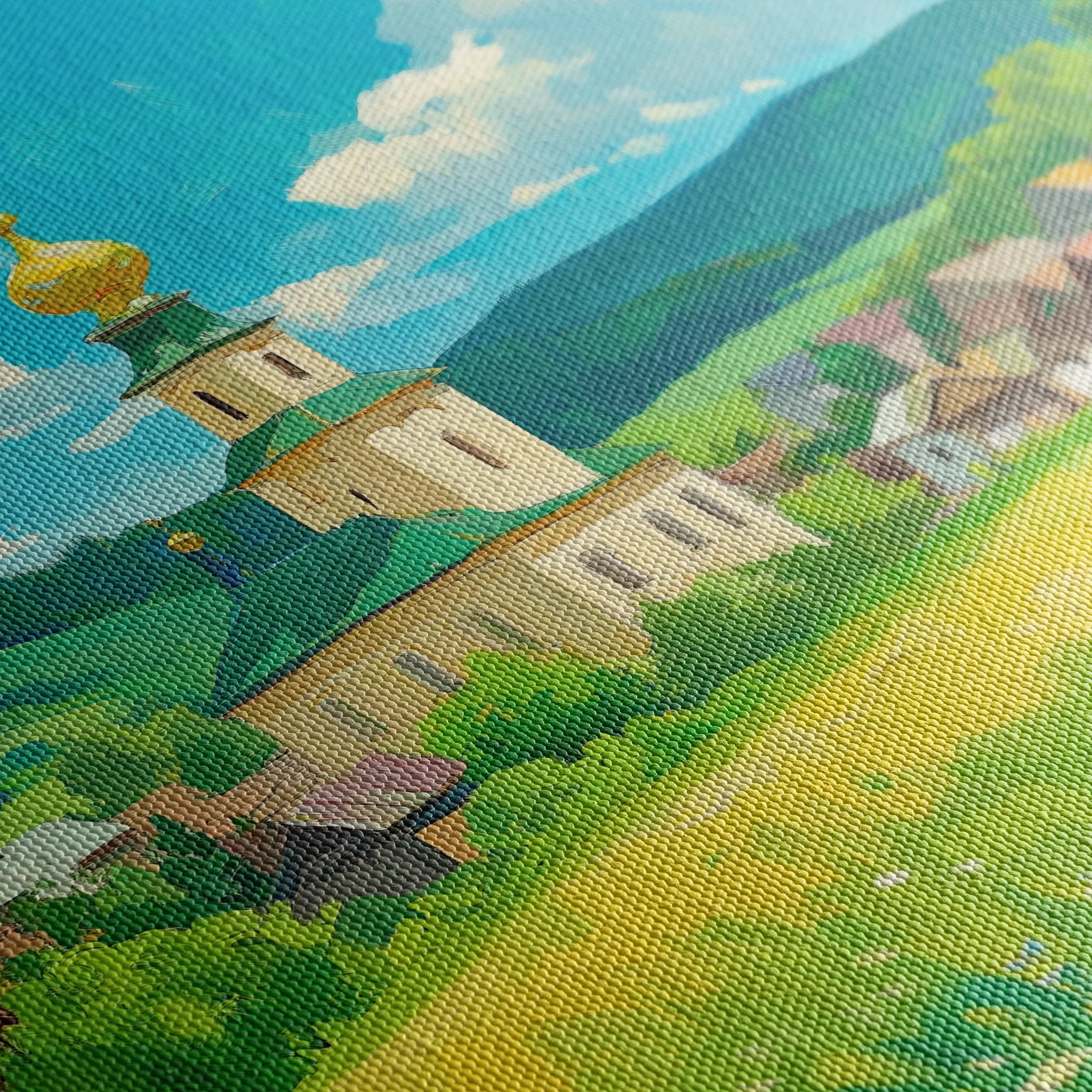 Landscape 469 Canvas Art 18" x 24" / 45 x 60 cm / Black