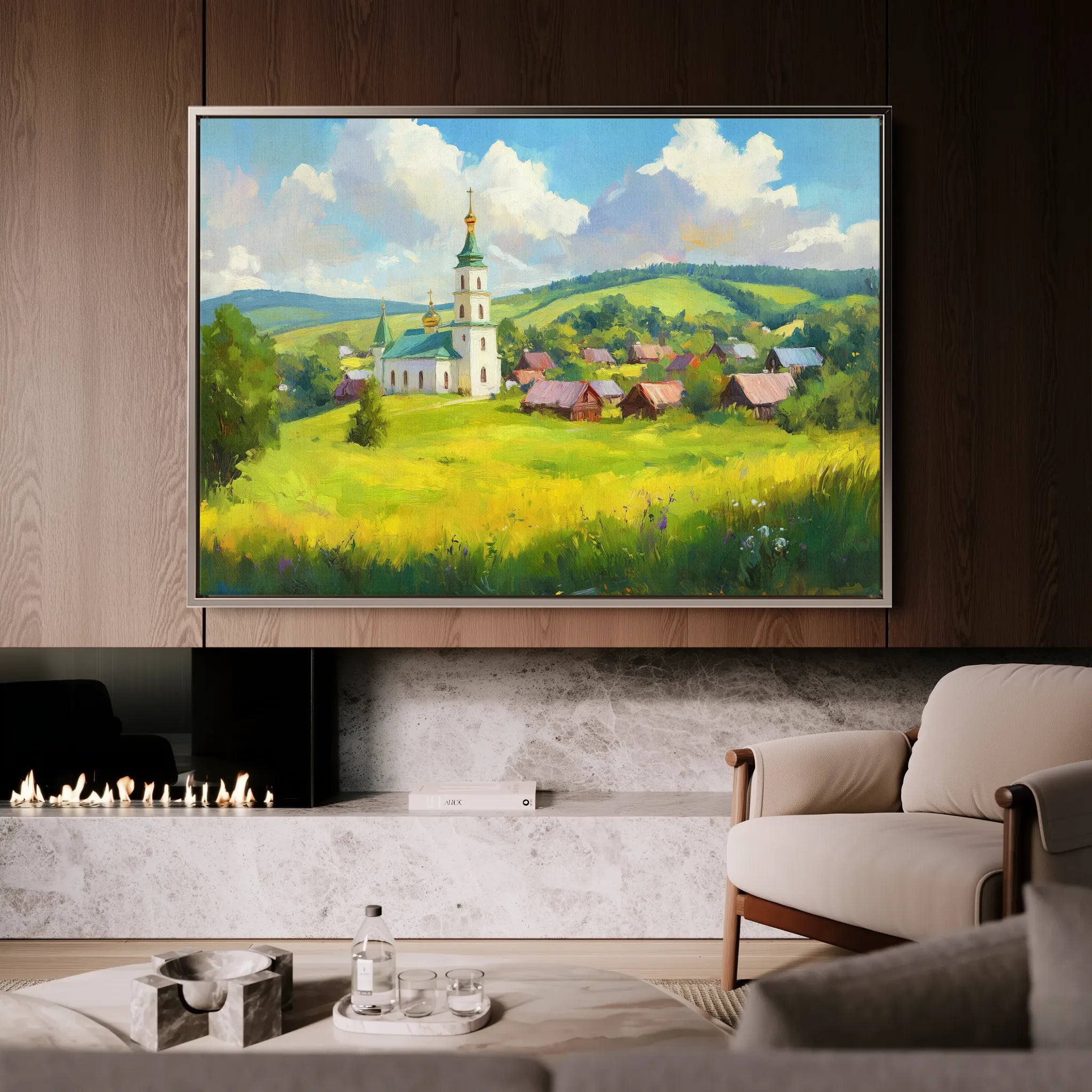 Landscape 470 Canvas Art 18" x 24" / 45 x 60 cm / Black
