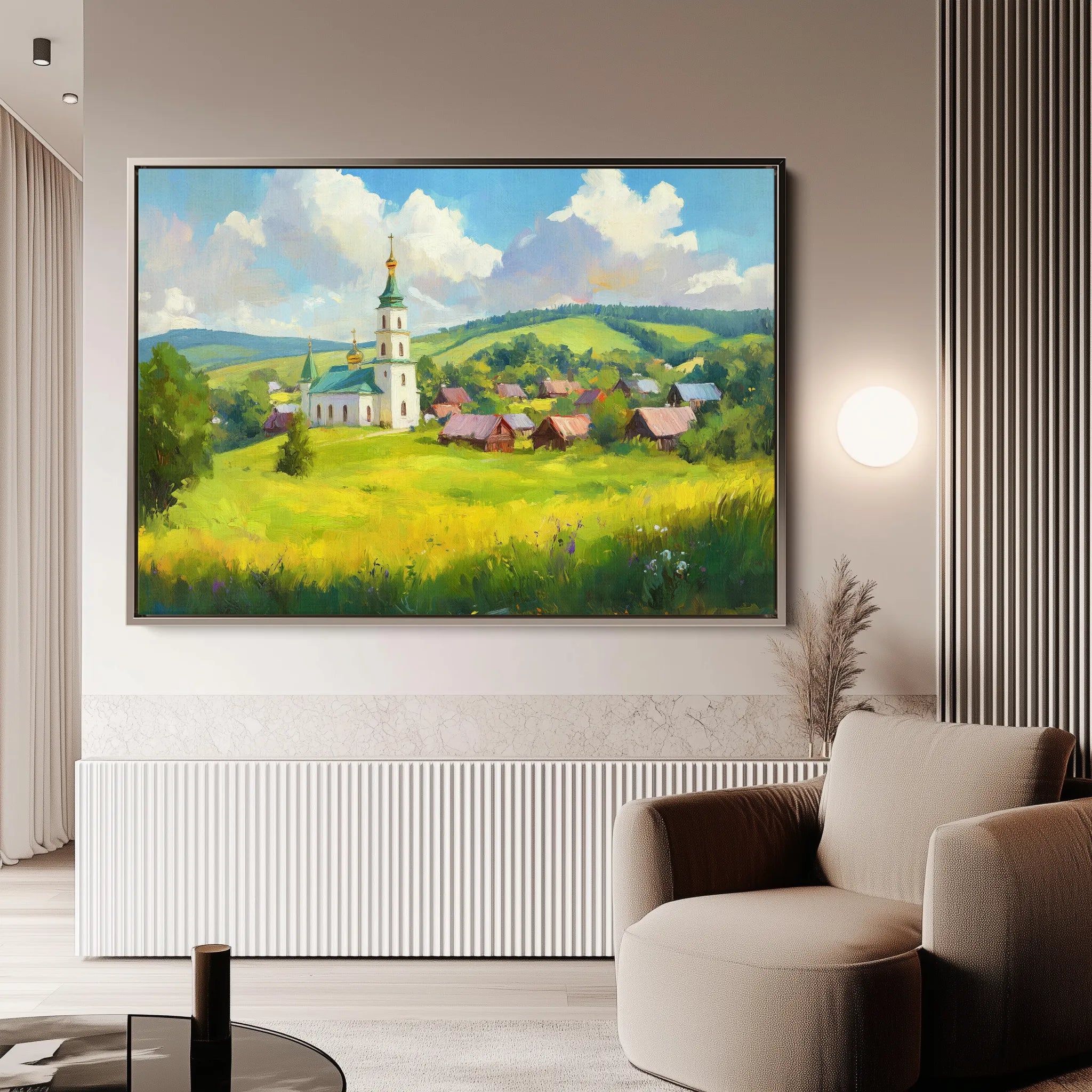 Landscape 470 Canvas Art 18" x 24" / 45 x 60 cm / Black