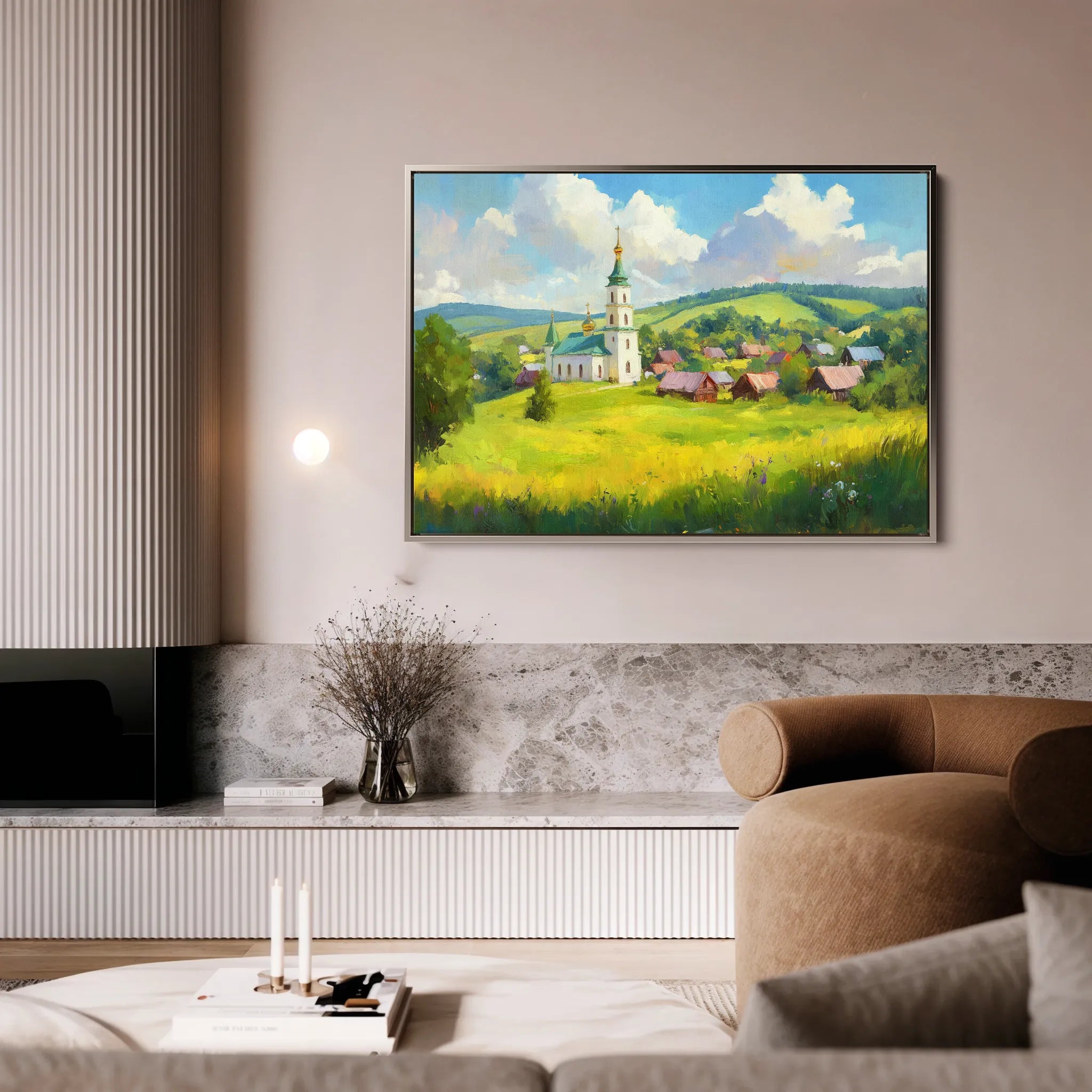 Landscape 470 Canvas Art 18" x 24" / 45 x 60 cm / Black