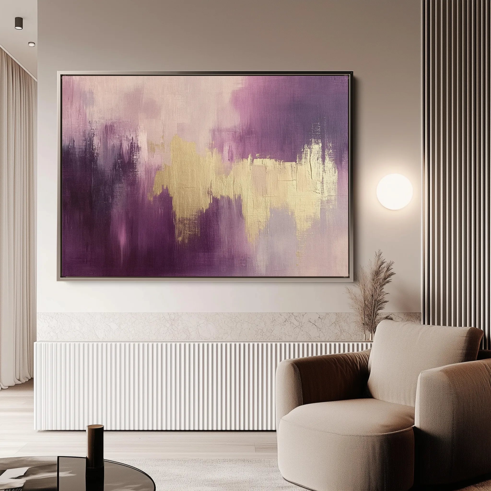 Abstract 472 Canvas Art 18" x 24" / 45 x 60 cm / Black