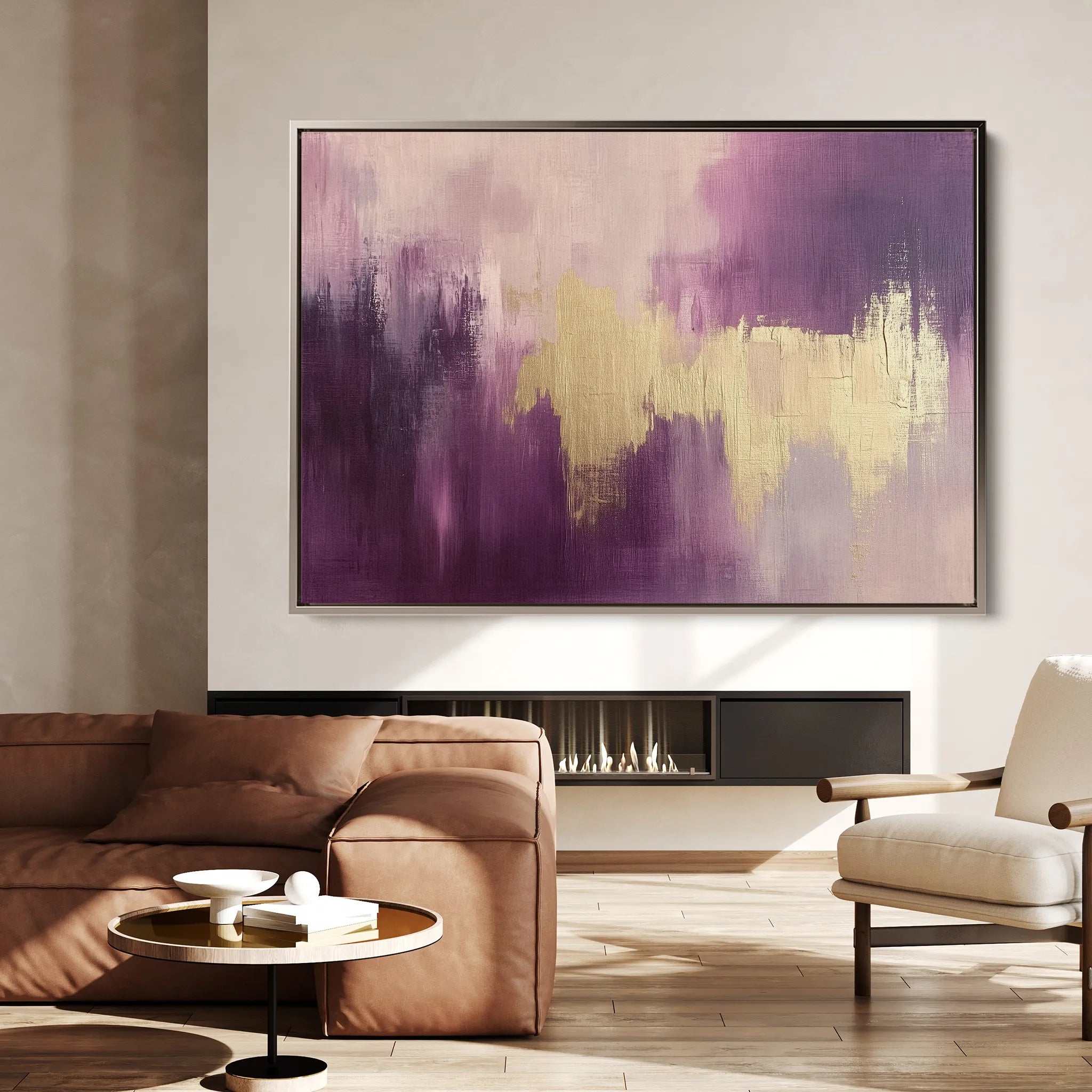 Abstract 472 Canvas Art 18" x 24" / 45 x 60 cm / Black