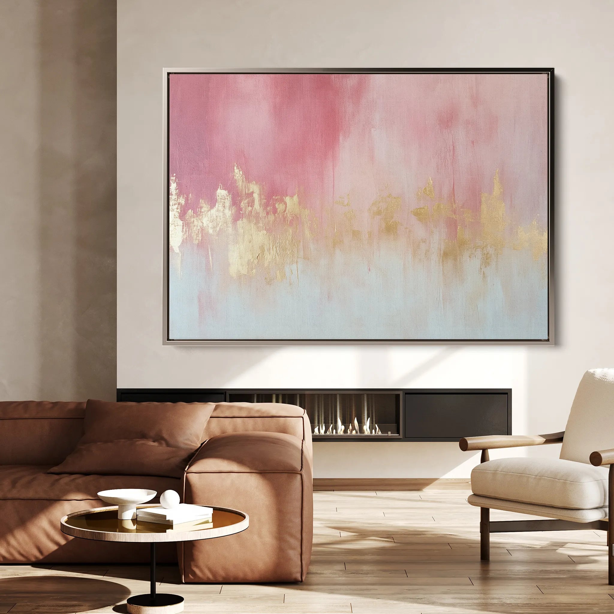 Abstract 474 Canvas Art 18" x 24" / 45 x 60 cm / Black