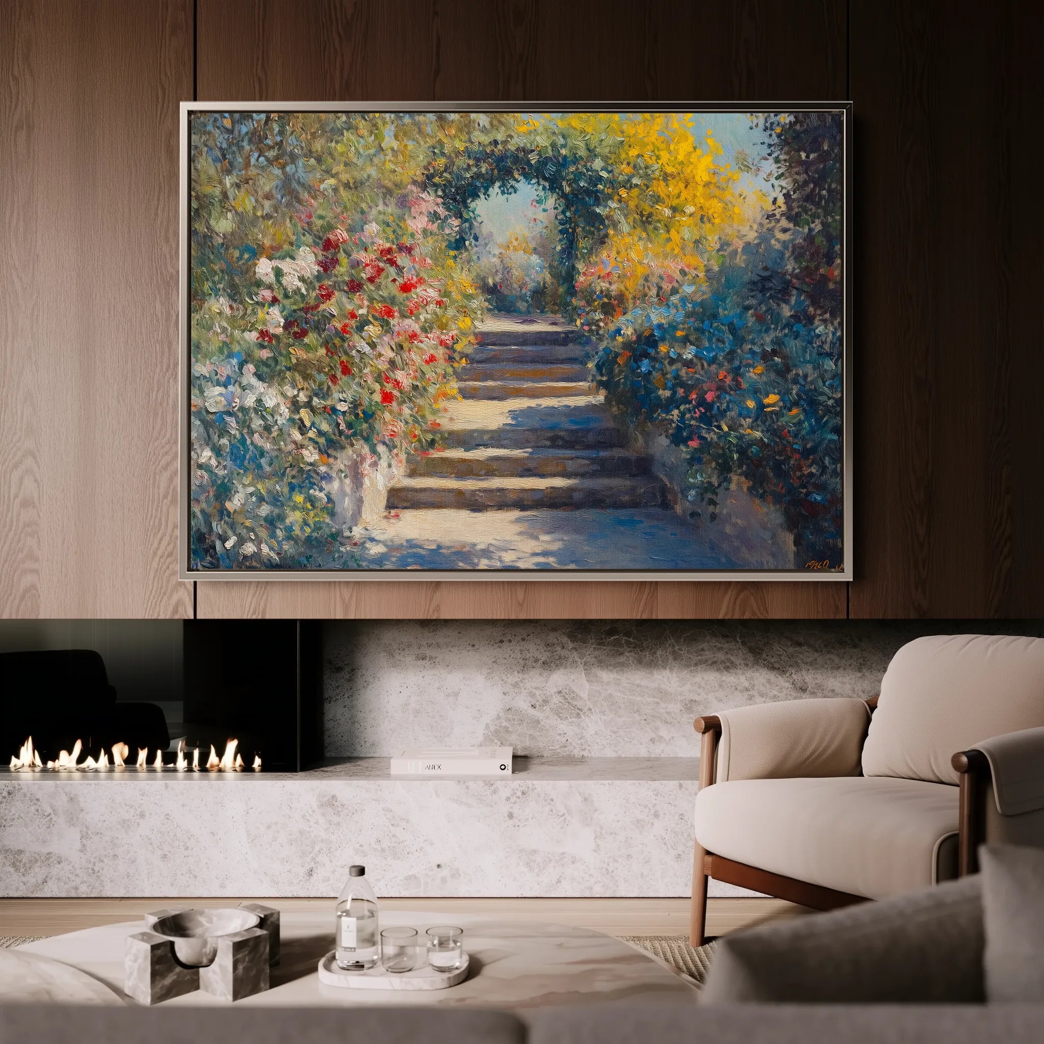 Landscape 474 Canvas Art 18" x 24" / 45 x 60 cm / Black