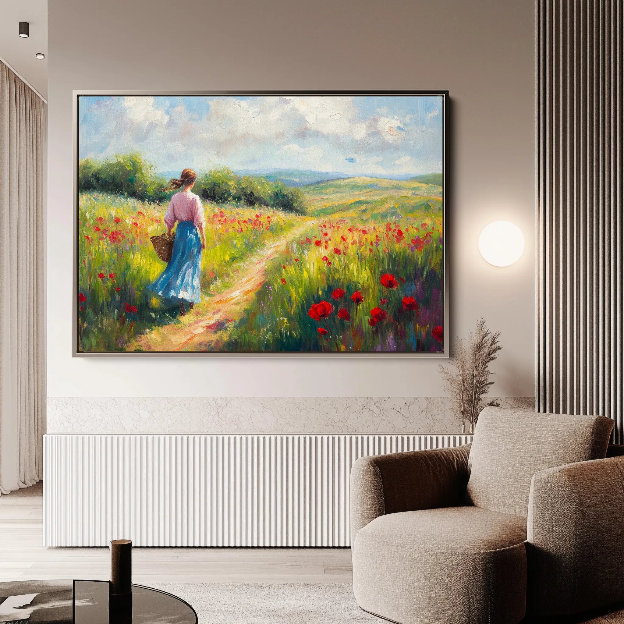 Landscape 475 Canvas Art 18" x 24" / 45 x 60 cm / Black