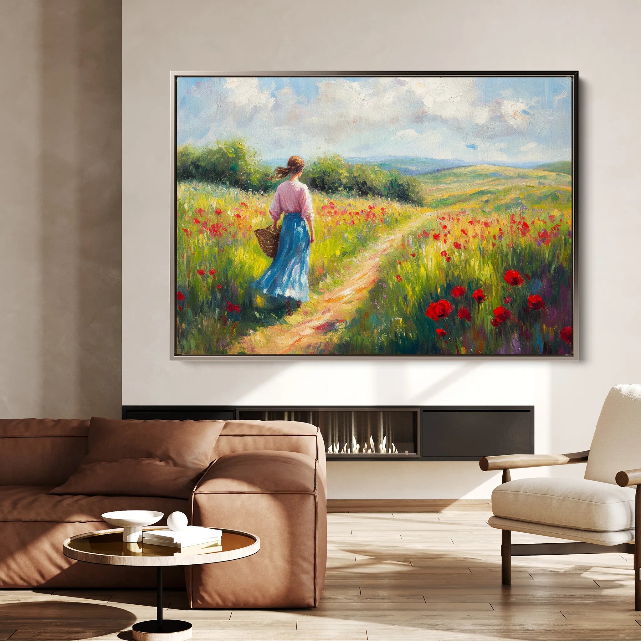 Landscape 475 Canvas Art 18" x 24" / 45 x 60 cm / Black