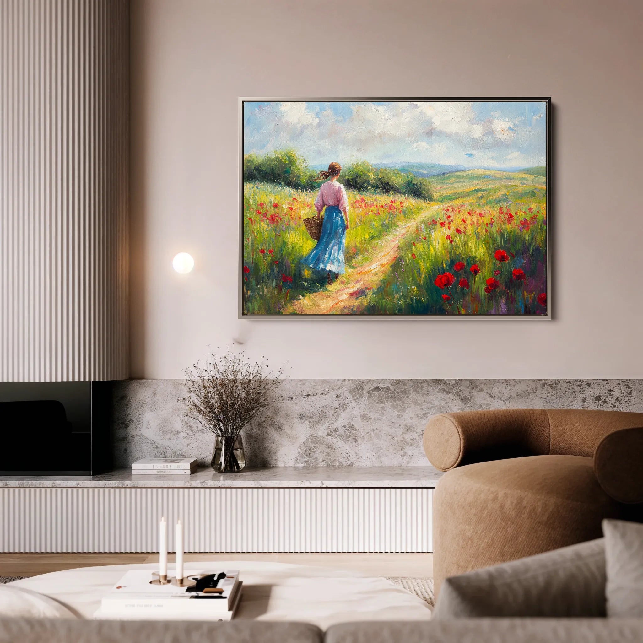 Landscape 475 Canvas Art 18" x 24" / 45 x 60 cm / Black