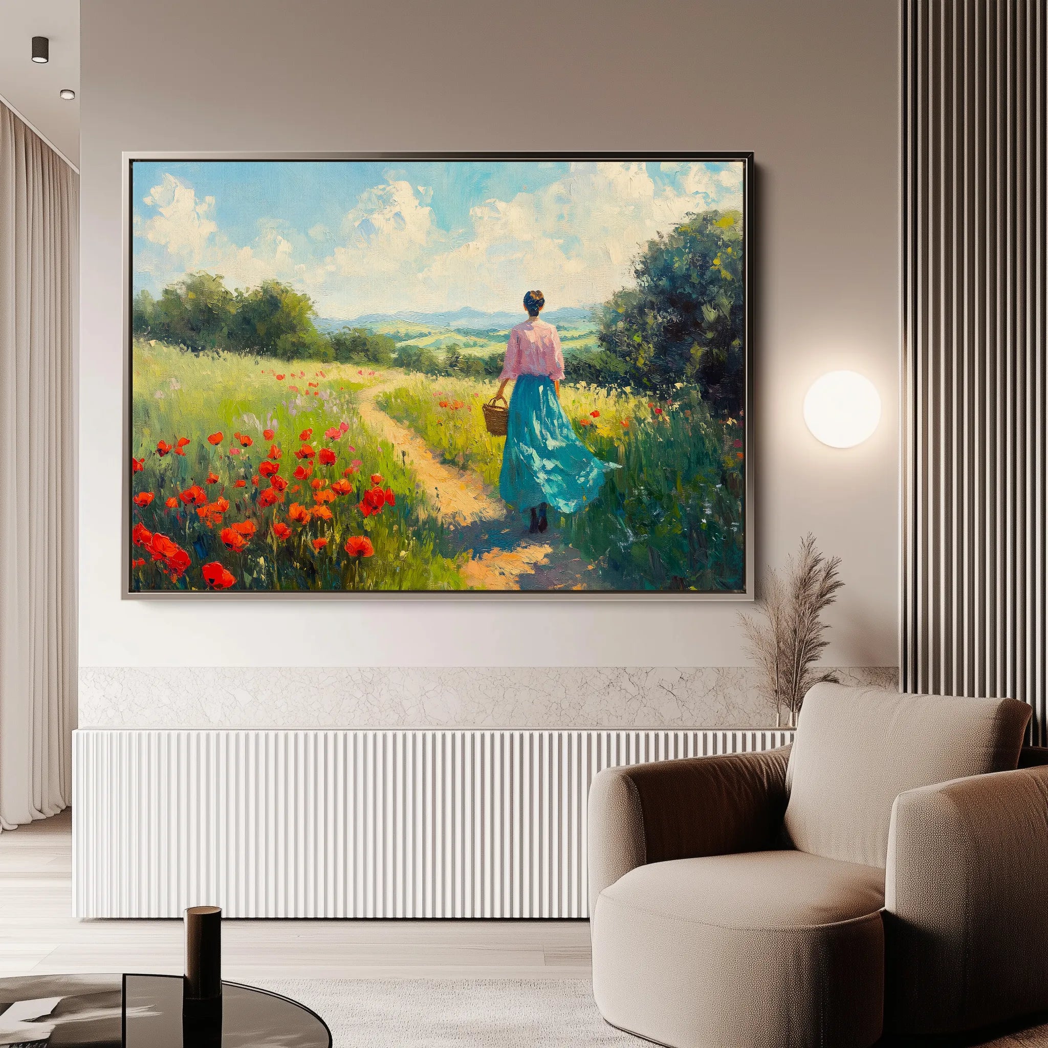 Landscape 476 Canvas Art 18" x 24" / 45 x 60 cm / Black