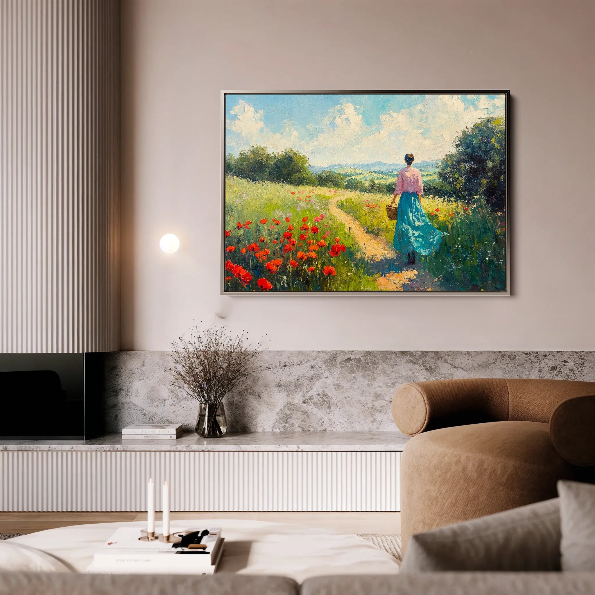 Landscape 476 Canvas Art 18" x 24" / 45 x 60 cm / Black