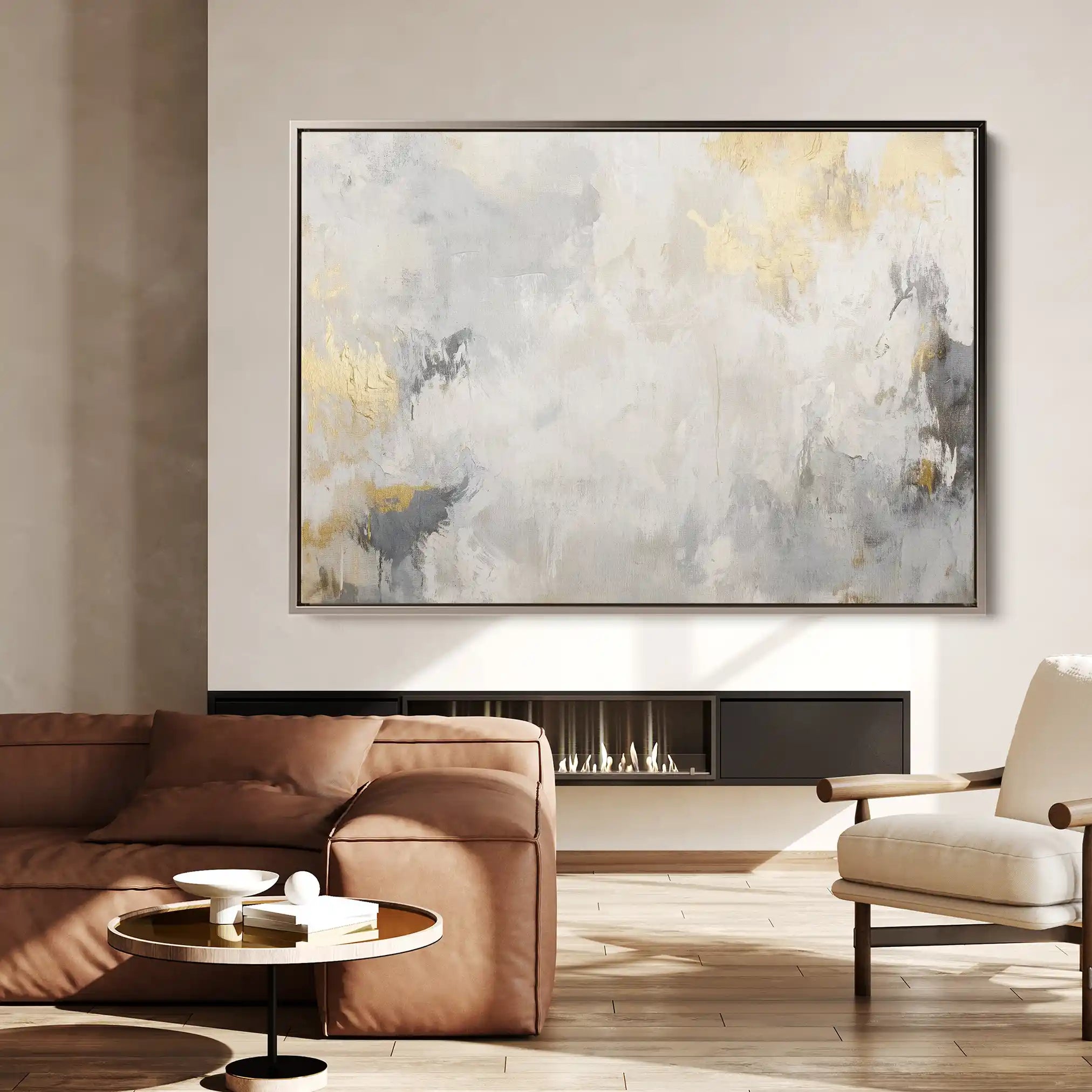 Abstract 478 Canvas Art 18" x 24" / 45 x 60 cm / Black