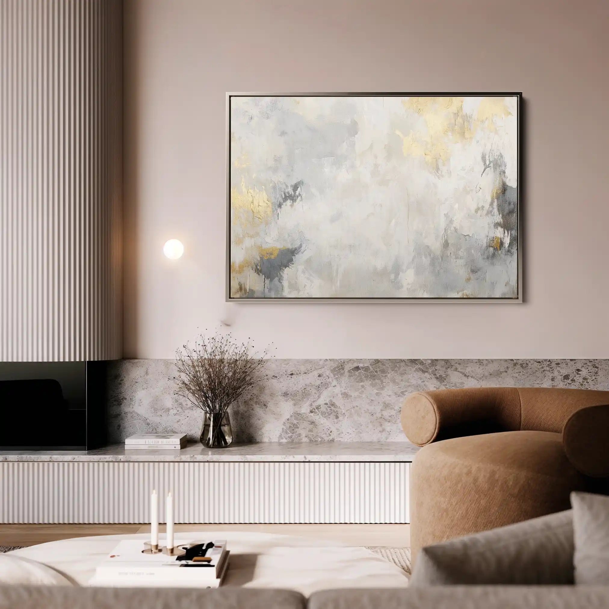 Abstract 478 Canvas Art 18" x 24" / 45 x 60 cm / Black