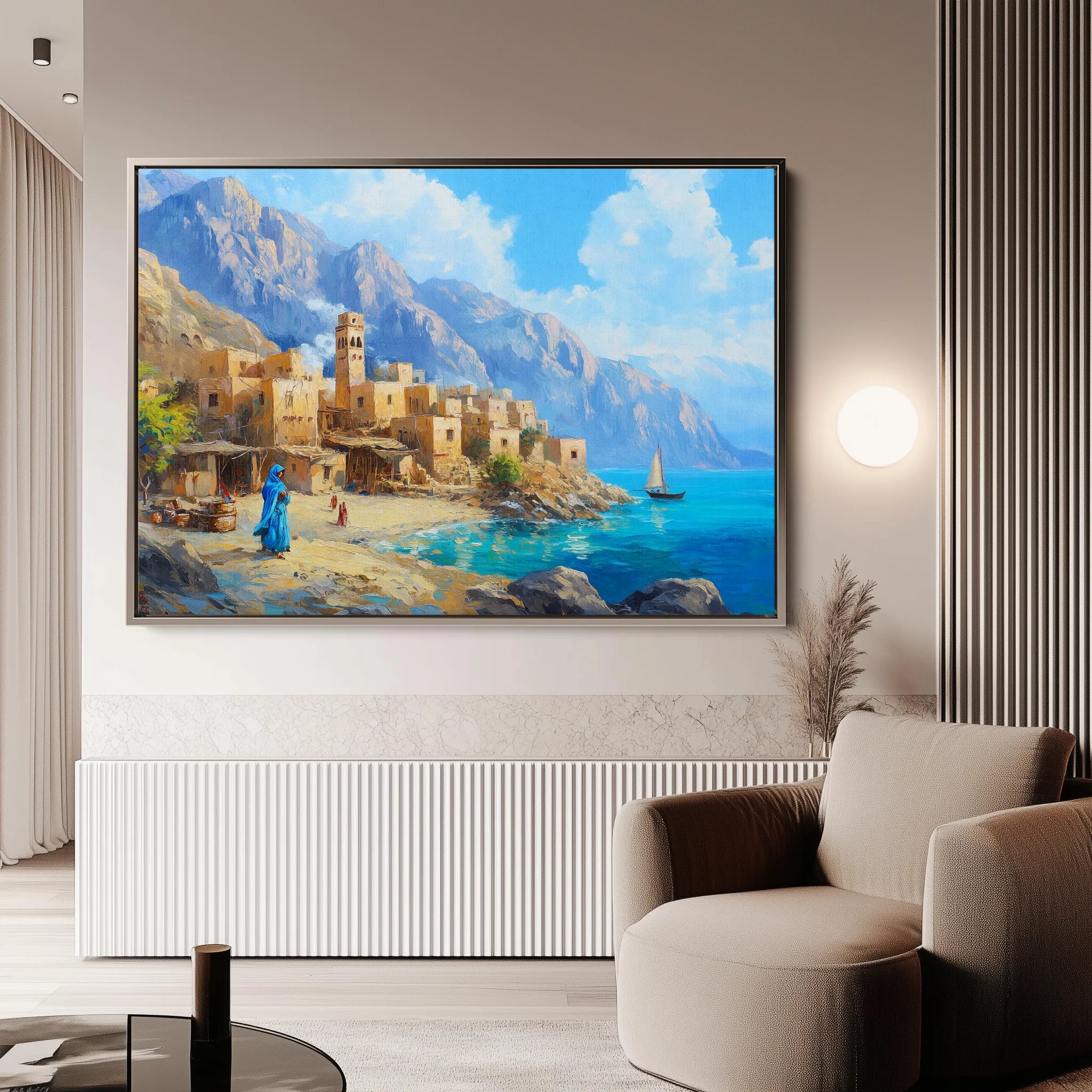 Landscape 479 Canvas Art 18" x 24" / 45 x 60 cm / Black