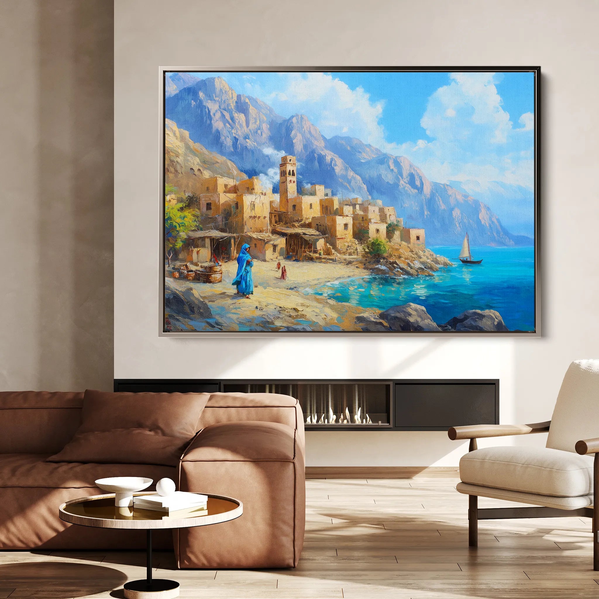 Landscape 479 Canvas Art 18" x 24" / 45 x 60 cm / Black