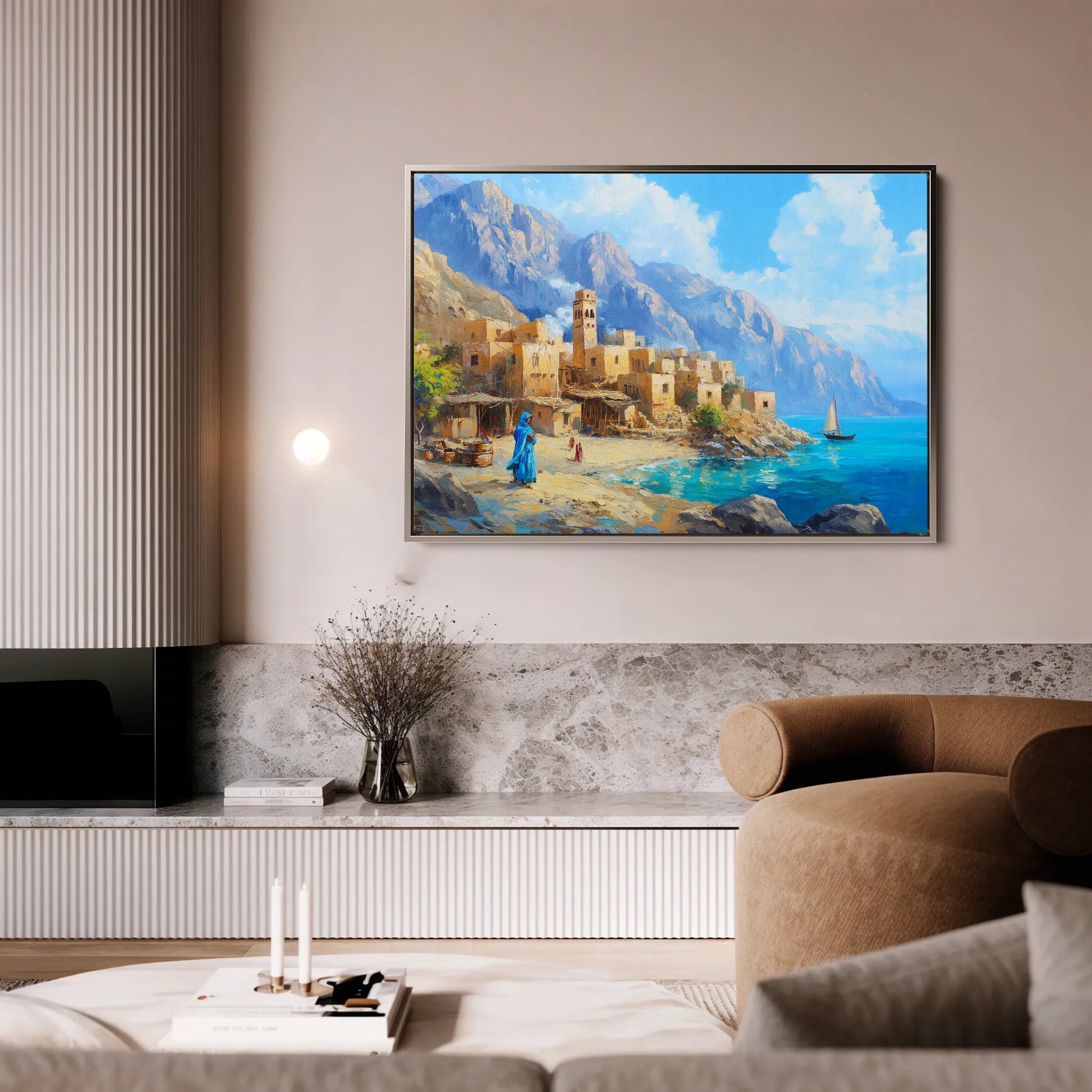 Landscape 479 Canvas Art 18" x 24" / 45 x 60 cm / Black